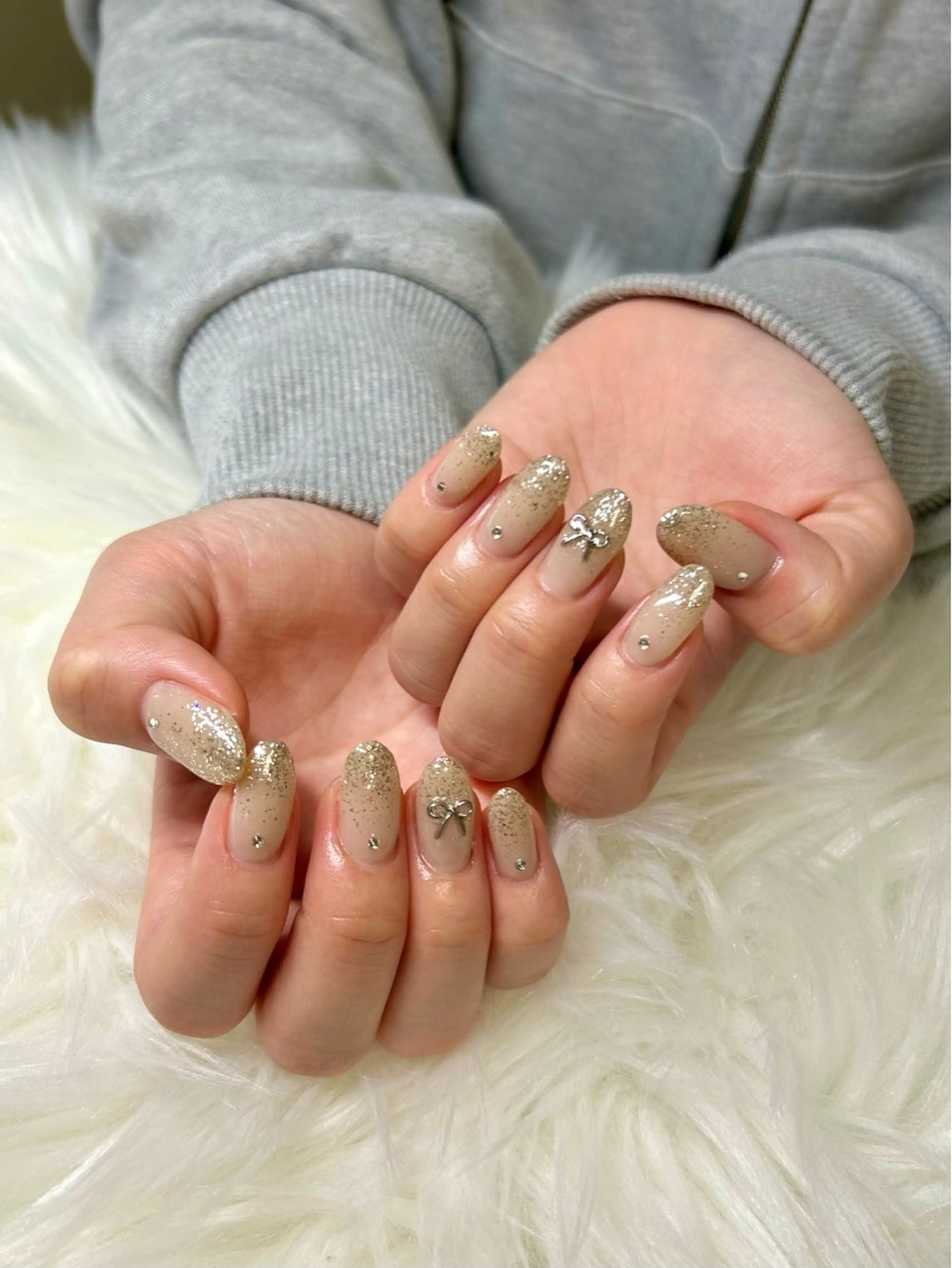 ネイル ラメ(グリッター) ラメグラデーション private nailsalon Alice所属・Alice / Nanaのネイルデザイン