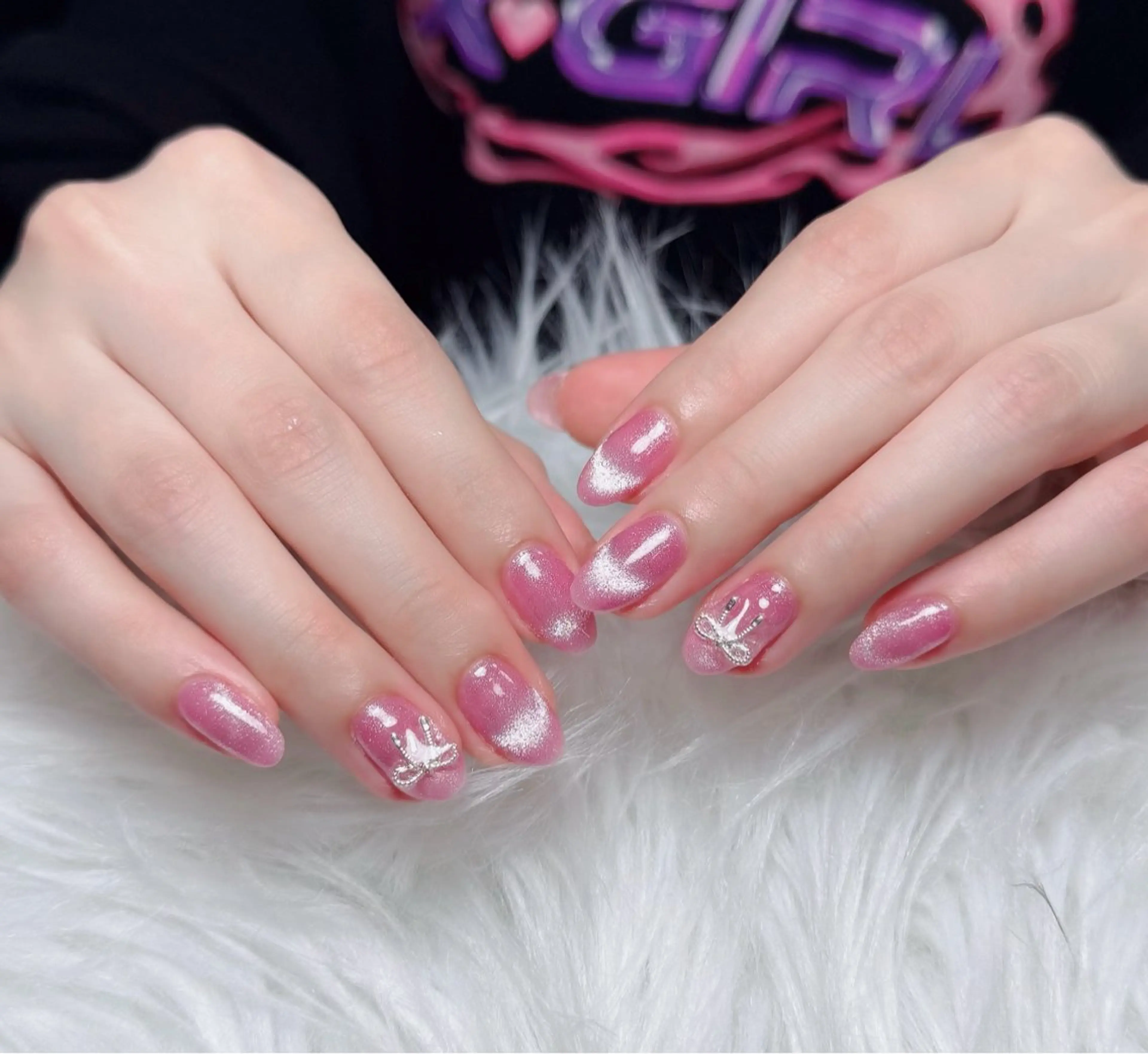 ネイル アートネイル フレンチネイル ジェルネイル 韓国ネイル マグネットネイル ハンドネイル Lenie Nail Okuboのネイルデザイン