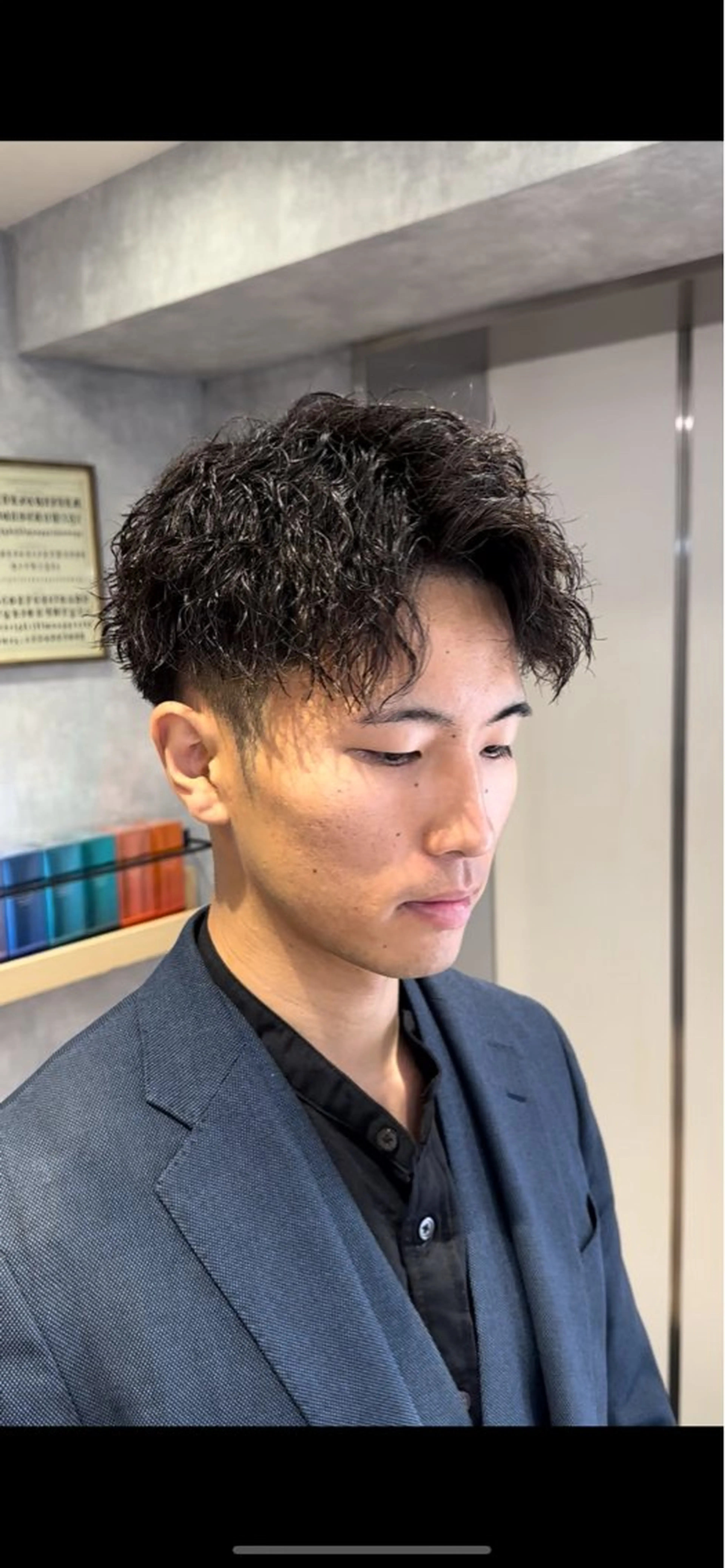 ショート パーマ メンズ カット パーマ RAYS NAGOYA所属・RAYSNAGOYA 雅也のヘアスタイル