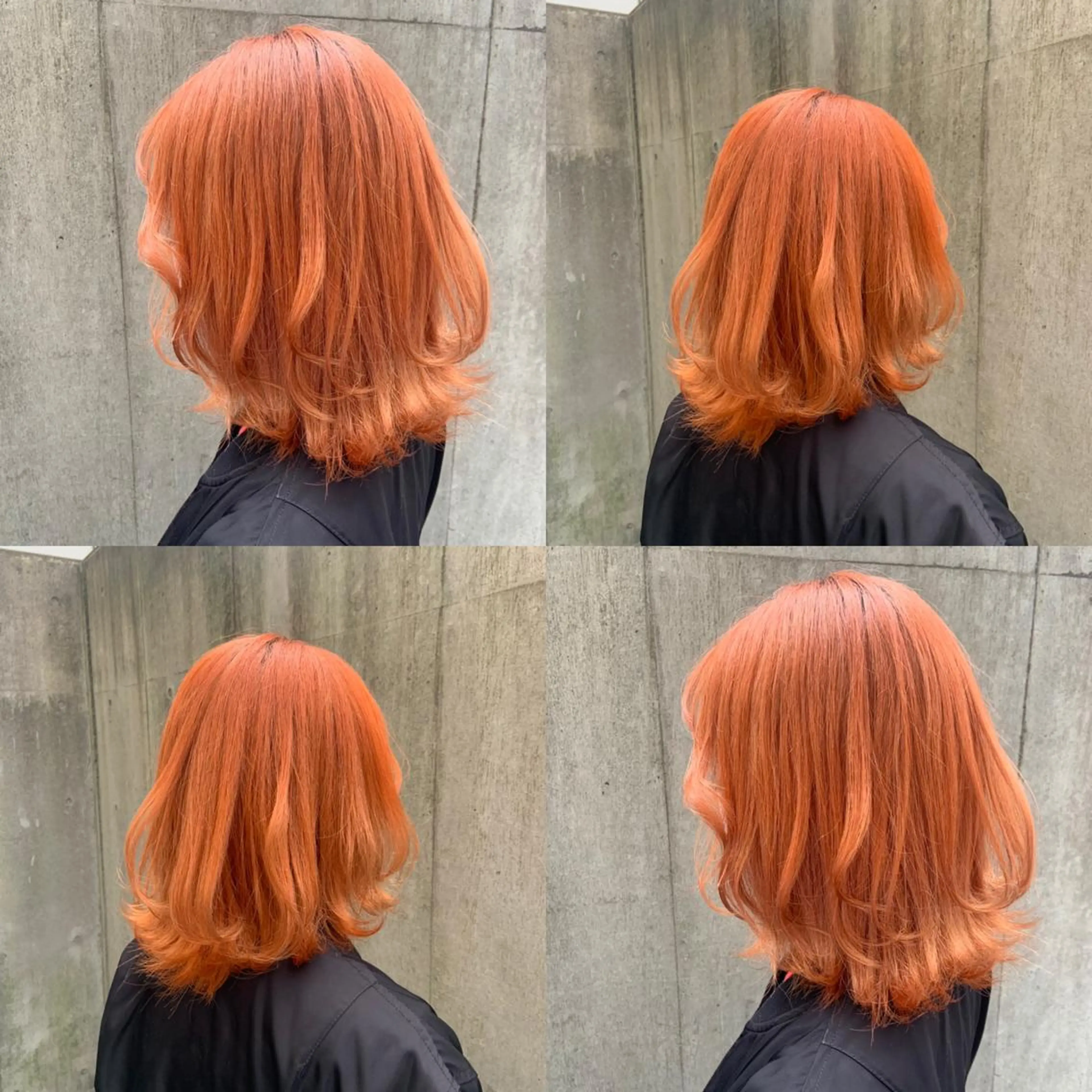 ミディアム カラー オレンジ 🤍透明感/韓国風 🤍サクラギヒトミのヘアスタイル