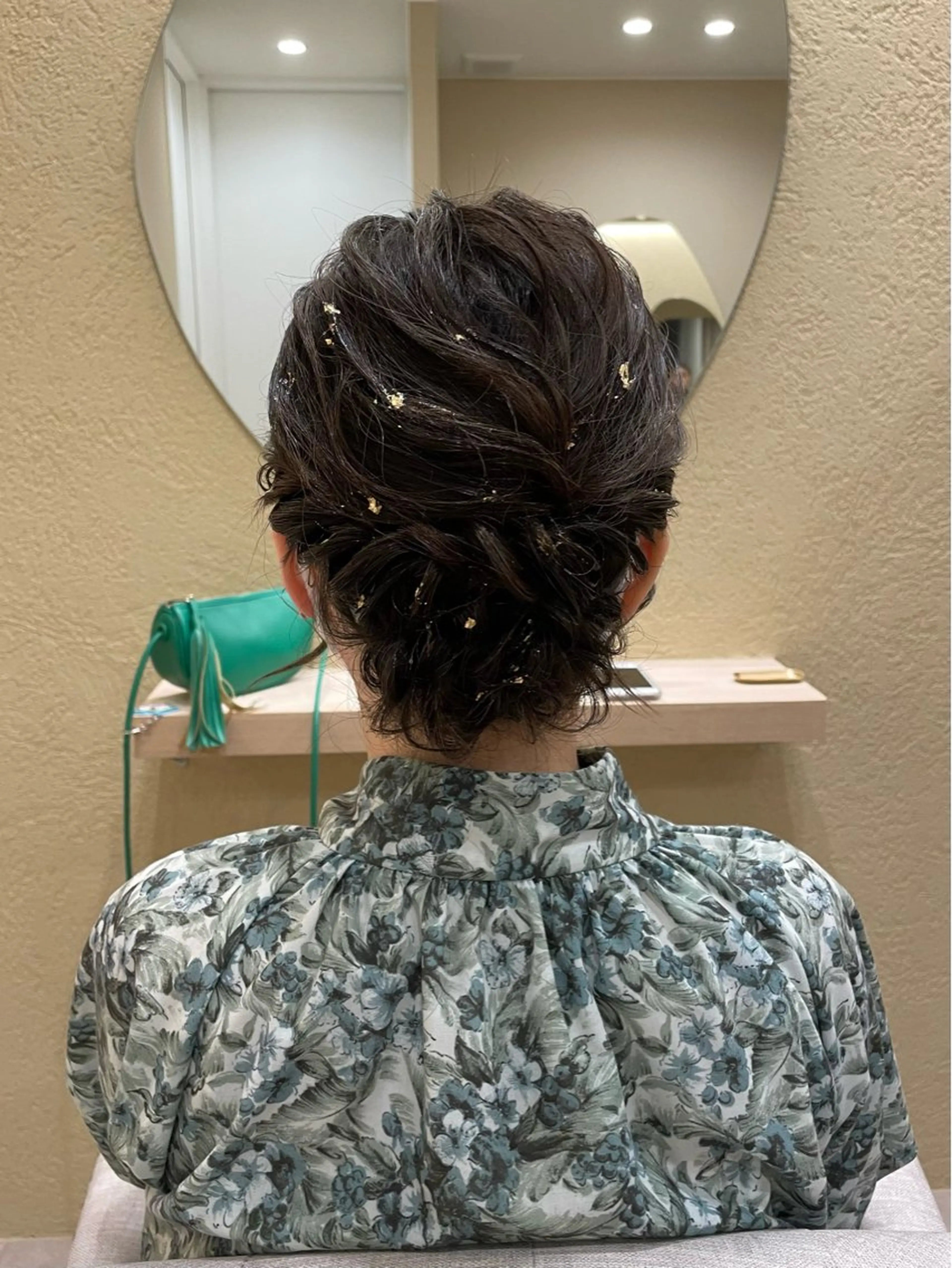 ミディアム ヘアアレンジ ヘアセット 大賀 祐未のヘアスタイル
