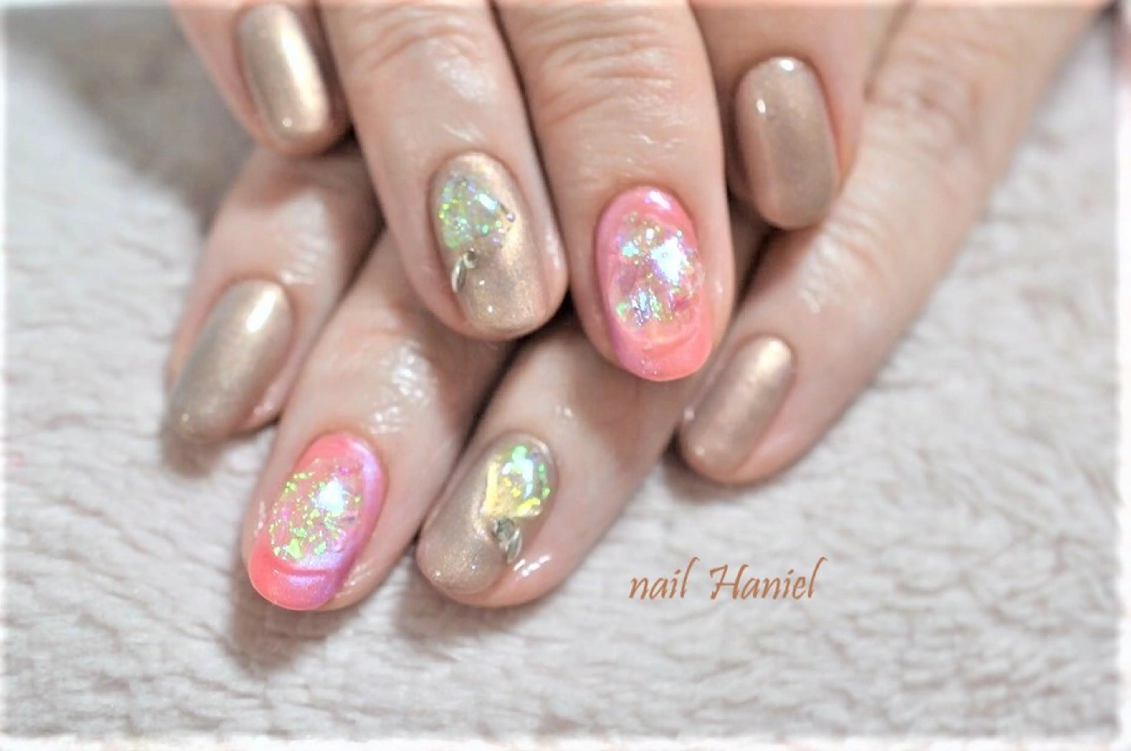 ネイル アートネイル ジェルネイル オフィスネイル ワンカラーネイル パラジェル ハンドネイル nail Haniel所属・半蔵門サロンハニエル 魅神 ちよのネイルデザイン