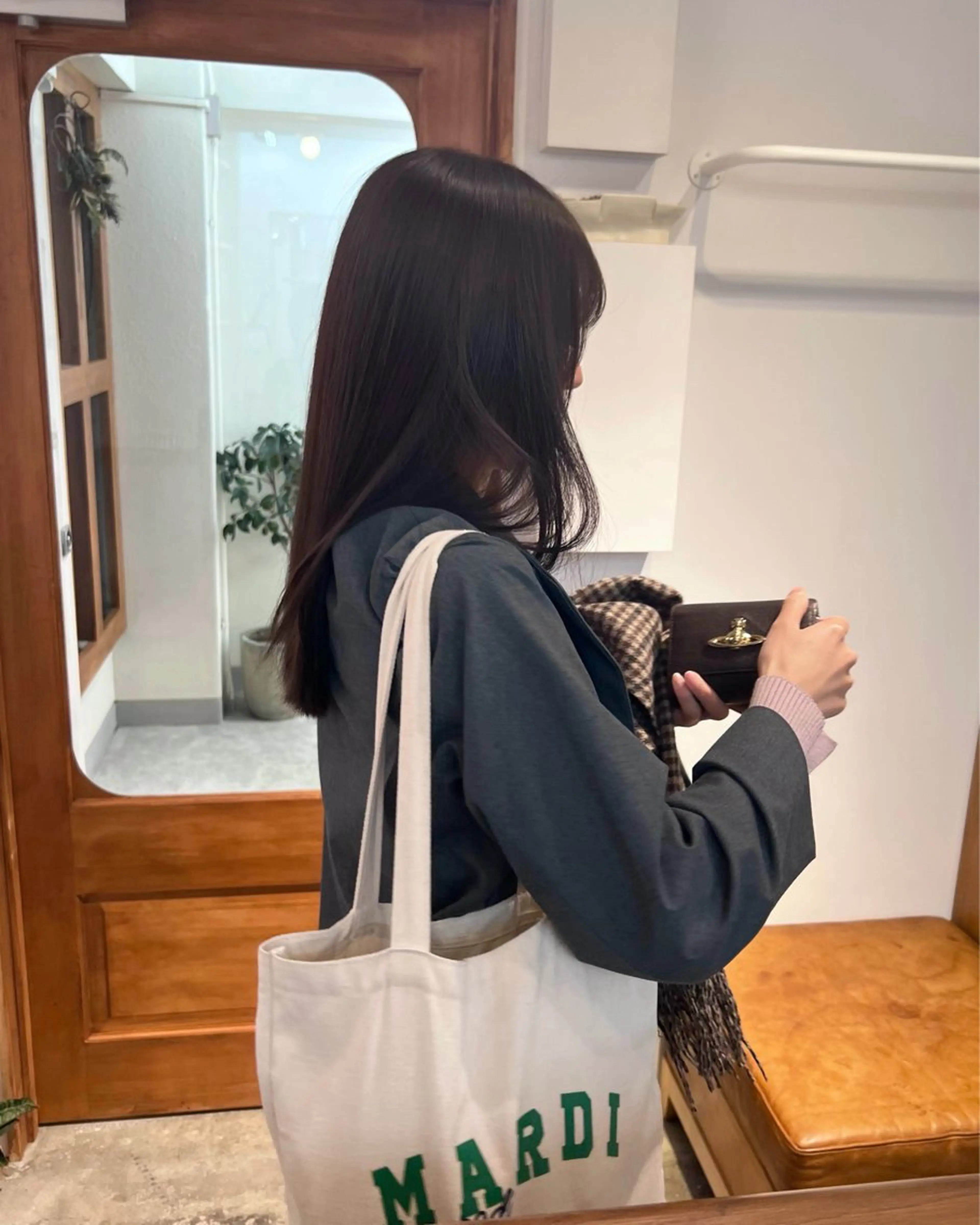 カラー ブラウンカラー ココアブラウン ヘアカラー トリートメント ヘッドスパ ☑️aiko【艶 カラー・ショート募】のヘアスタイル