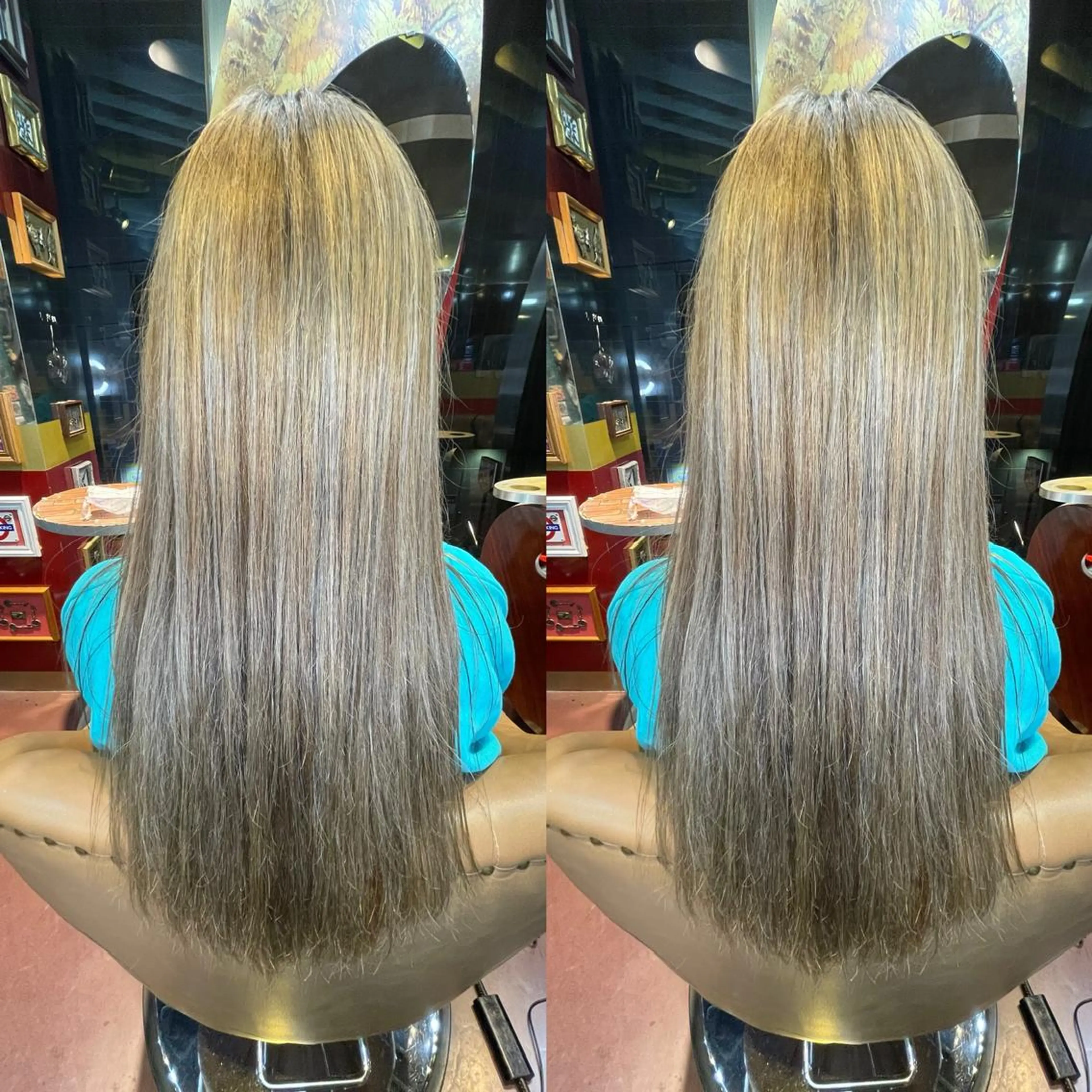 ロング カラー ベージュカラー ブリーチ ケアブリーチ 👑派手髪/カット 👑ANRYのヘアスタイル