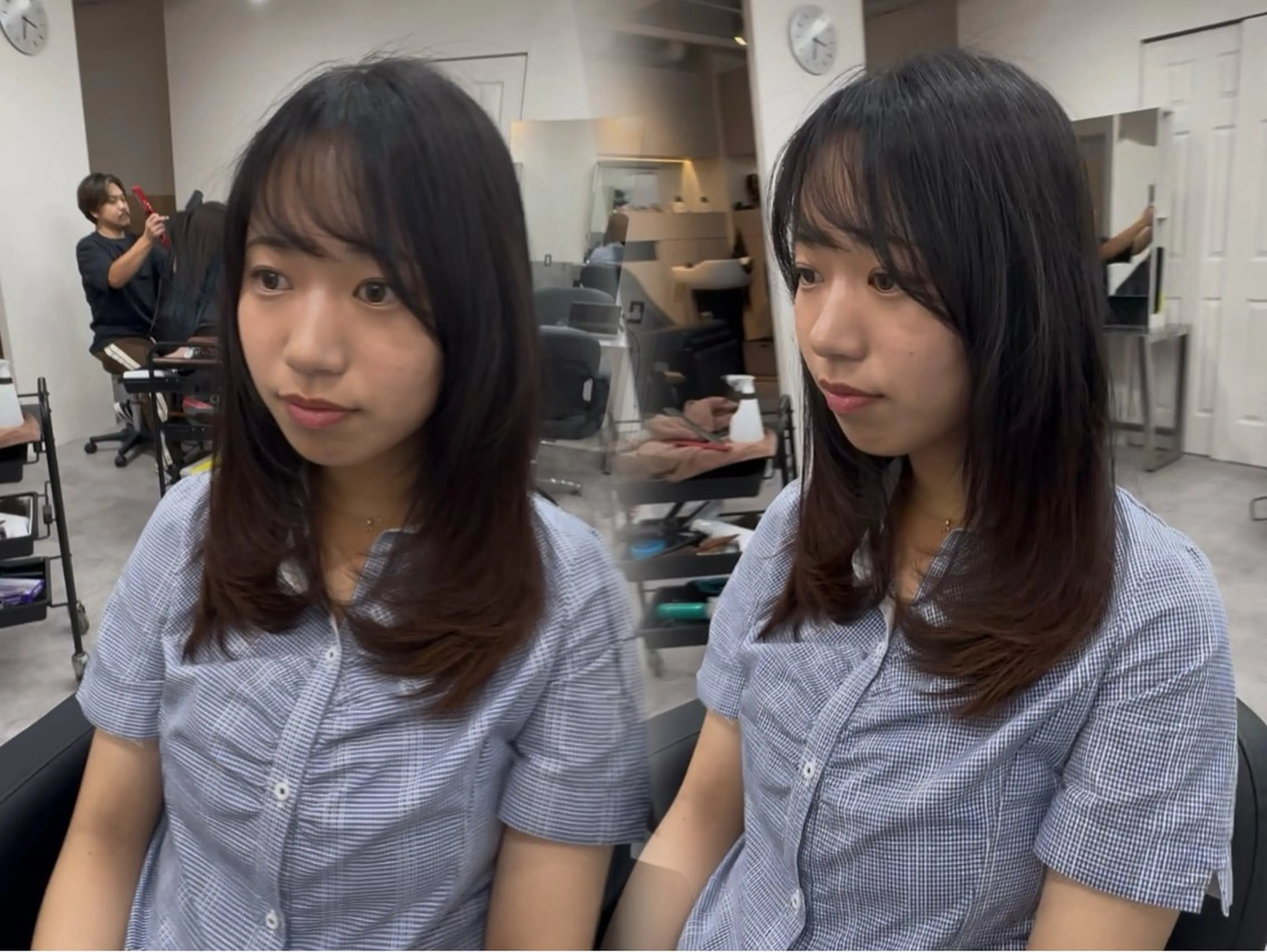 ミディアム カット トリートメント 🫧髪質改善🍎艶髪 🫧　猿渡のヘアスタイル