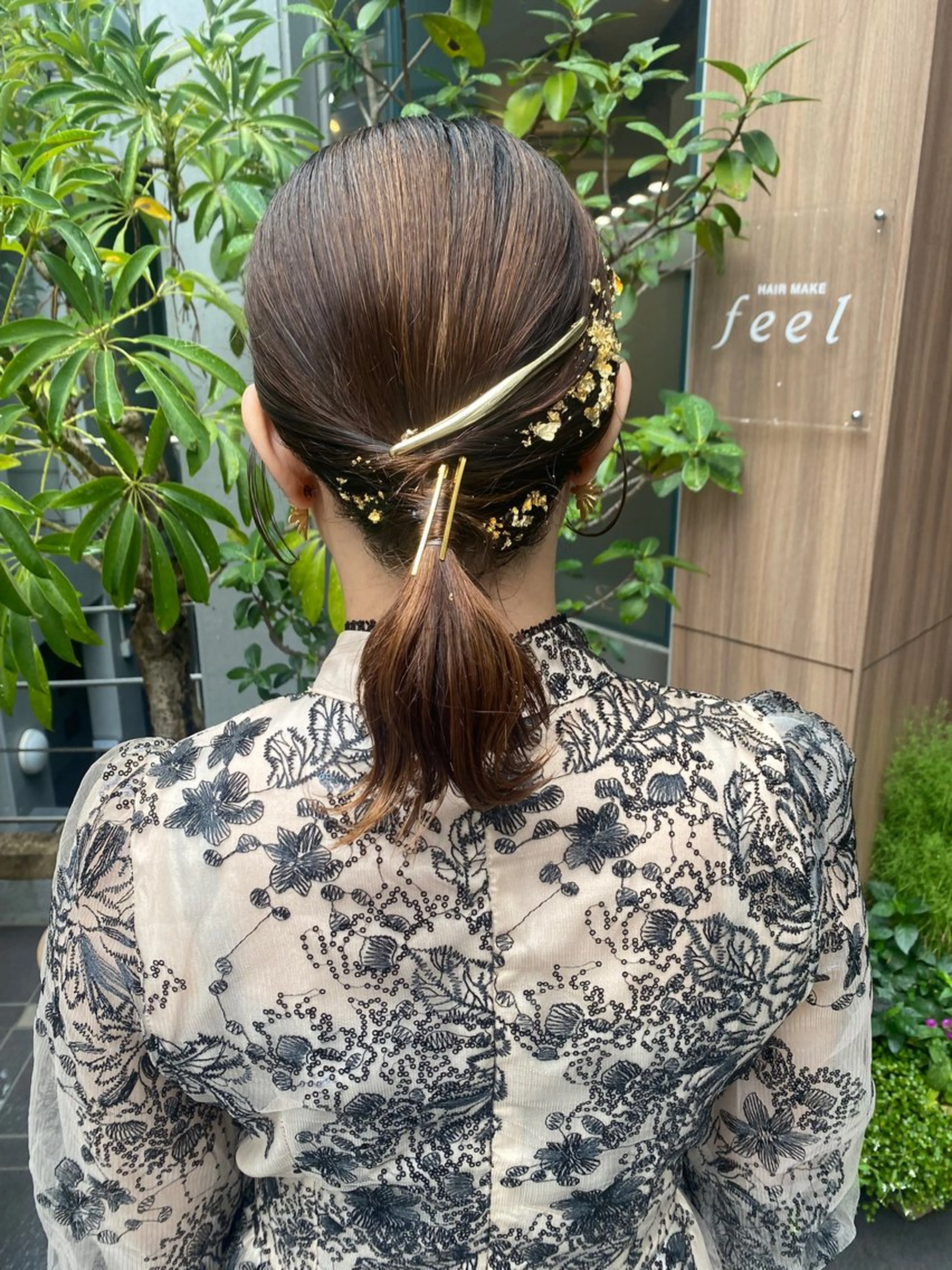 ショート ヘアアレンジ ボブ レイヤーカット /透明感/千葉怜寿のヘアスタイル