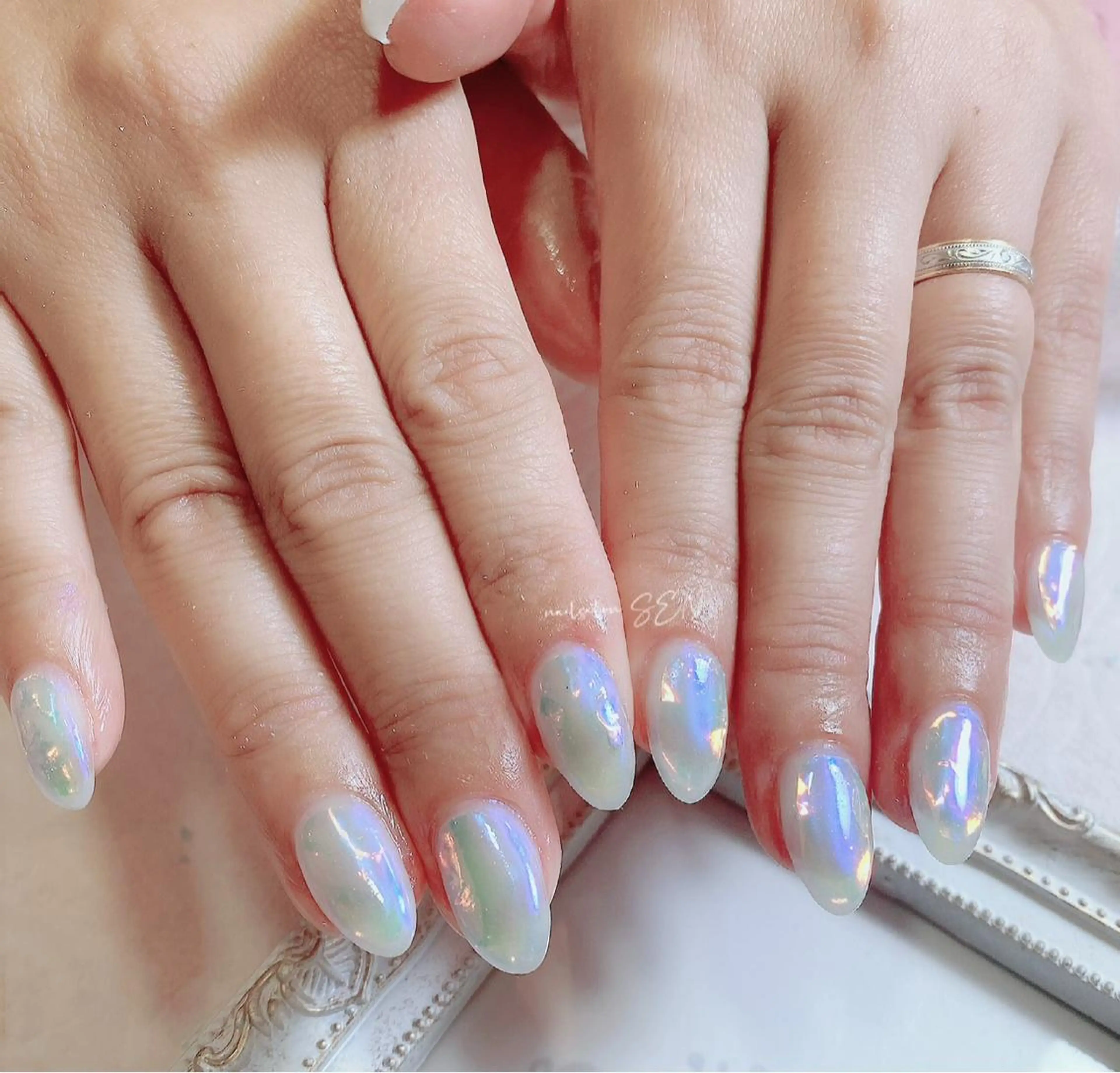 ネイル 氷ネイル・うるうるネイル nailsalonsen所属・nail salon SENのネイルデザイン