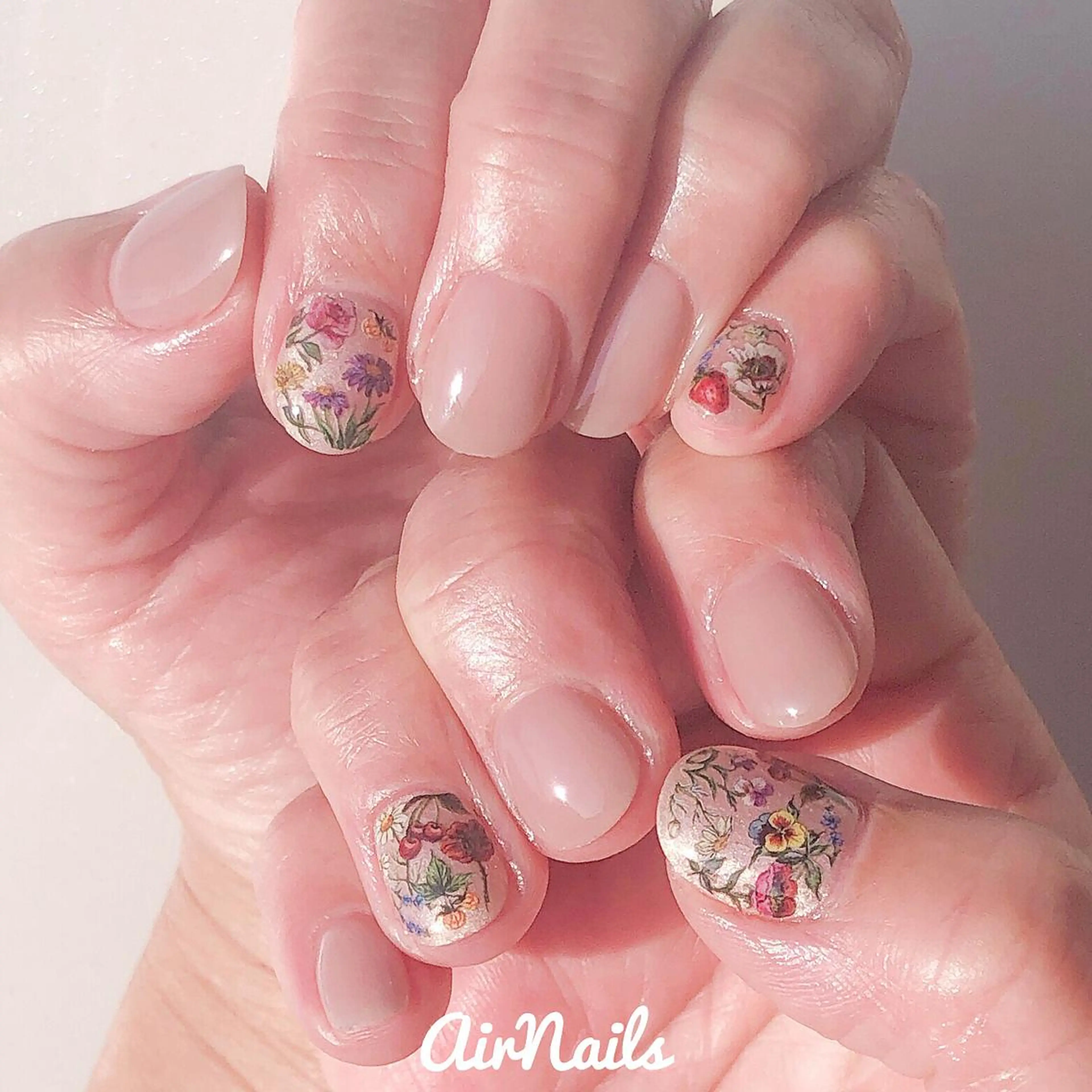 ネイル フラワーネイル ハンドネイル フットネイル ♡ airnails ♡のネイルデザイン