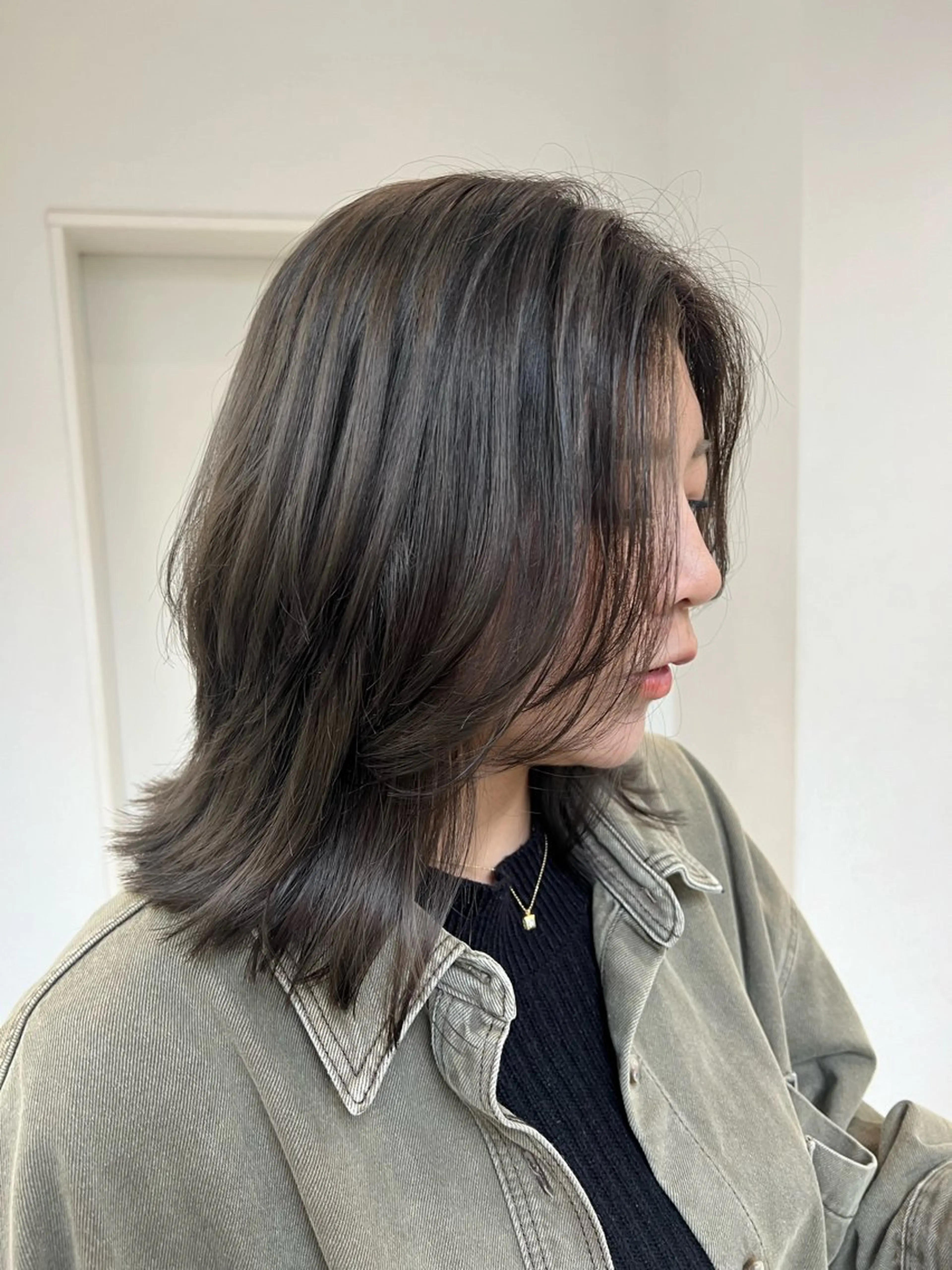 ミディアム ハッタ ミクのヘアスタイル