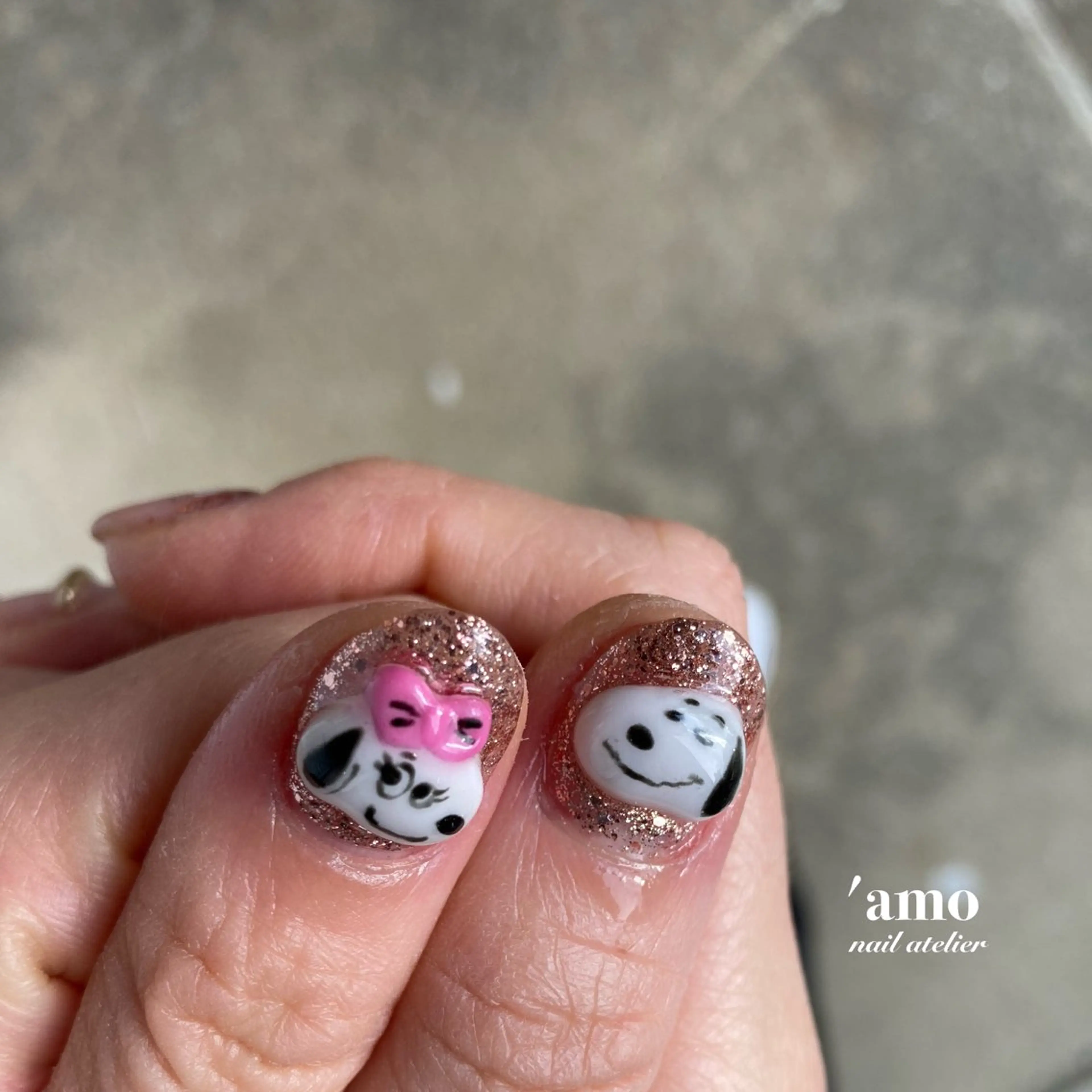 ネイル フットネイル ジェルネイル ニュアンスネイル パラジェル ハンドネイル 'amo nail atelierのネイルデザイン