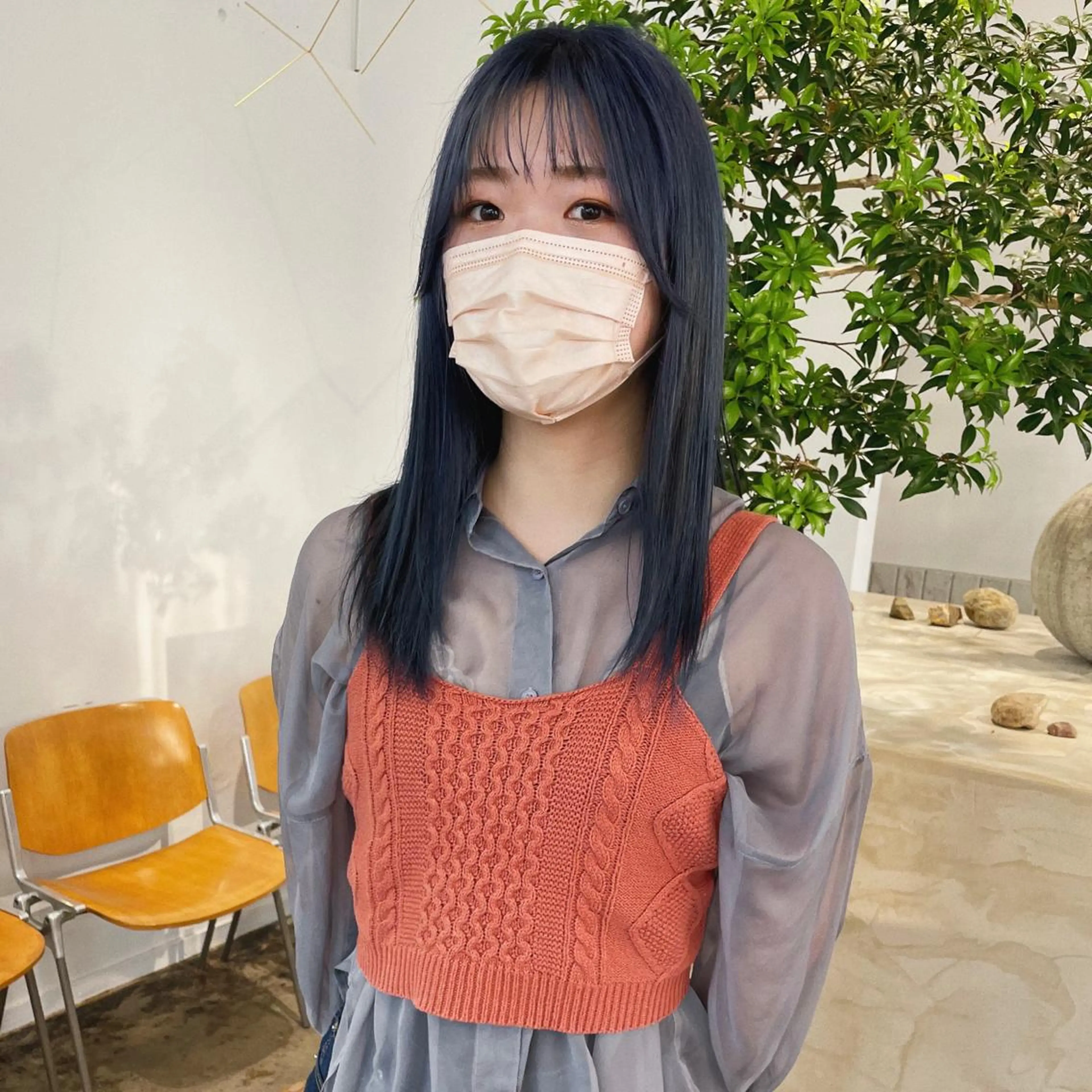 セミロング ヘアカラー Terve. おすぎのヘアスタイル