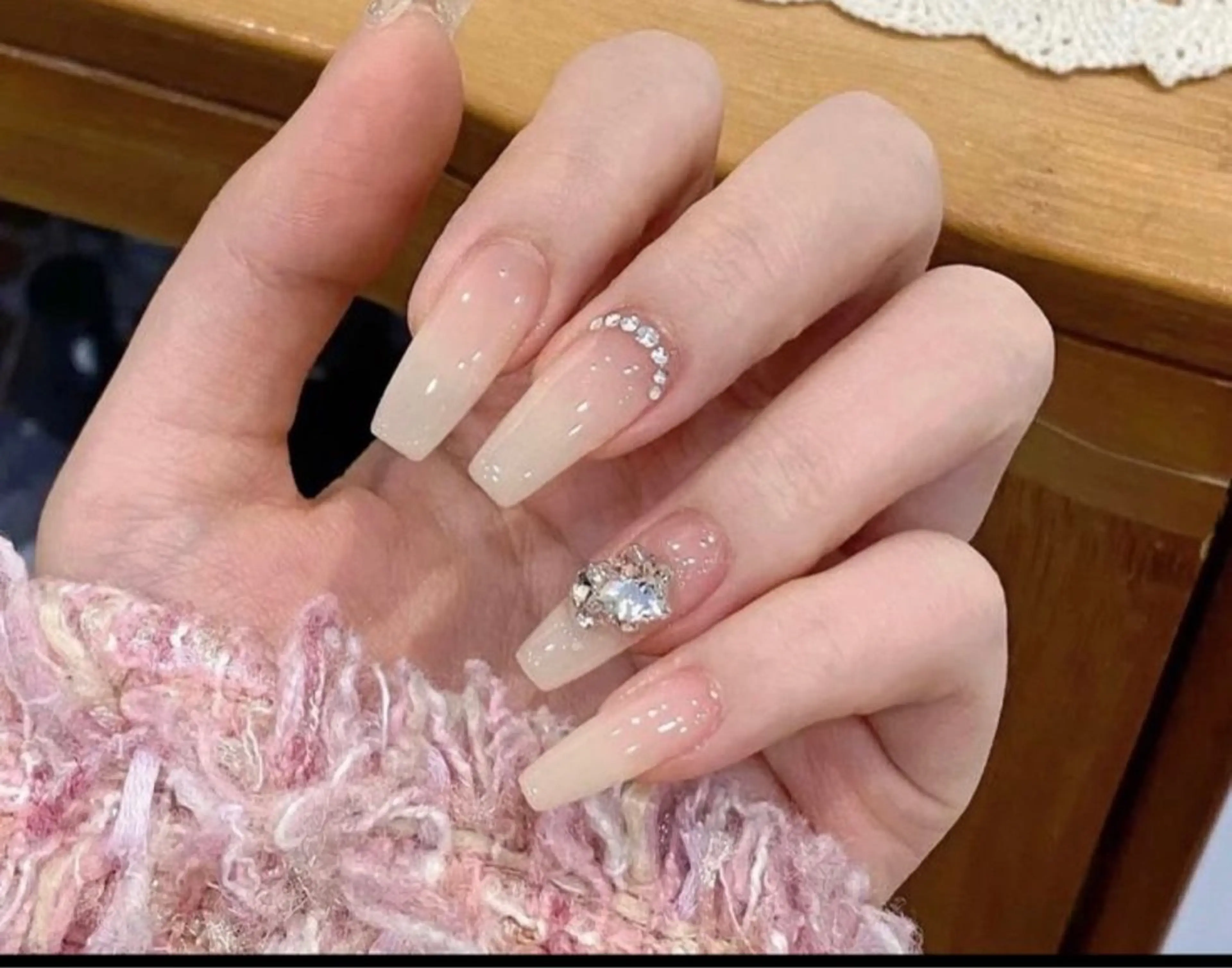 ネイル チークネイル 長さ出し フットネイル フレンチネイル ジェルネイル ハンドネイル Nikoネイルサロン 上野店のネイルデザイン