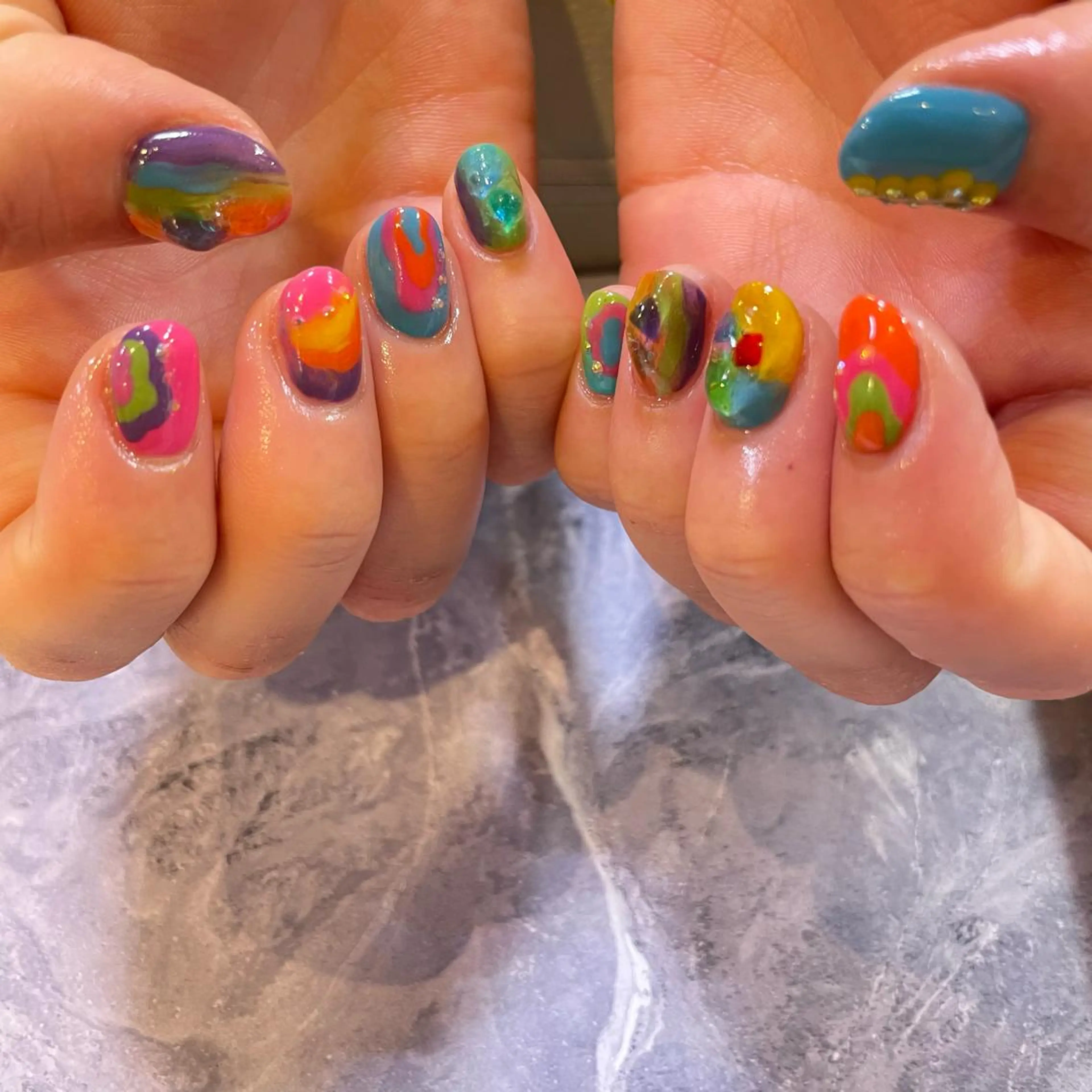 ショート ネイル 自由が丘✳︎奥沢 nail söpöのネイルデザイン