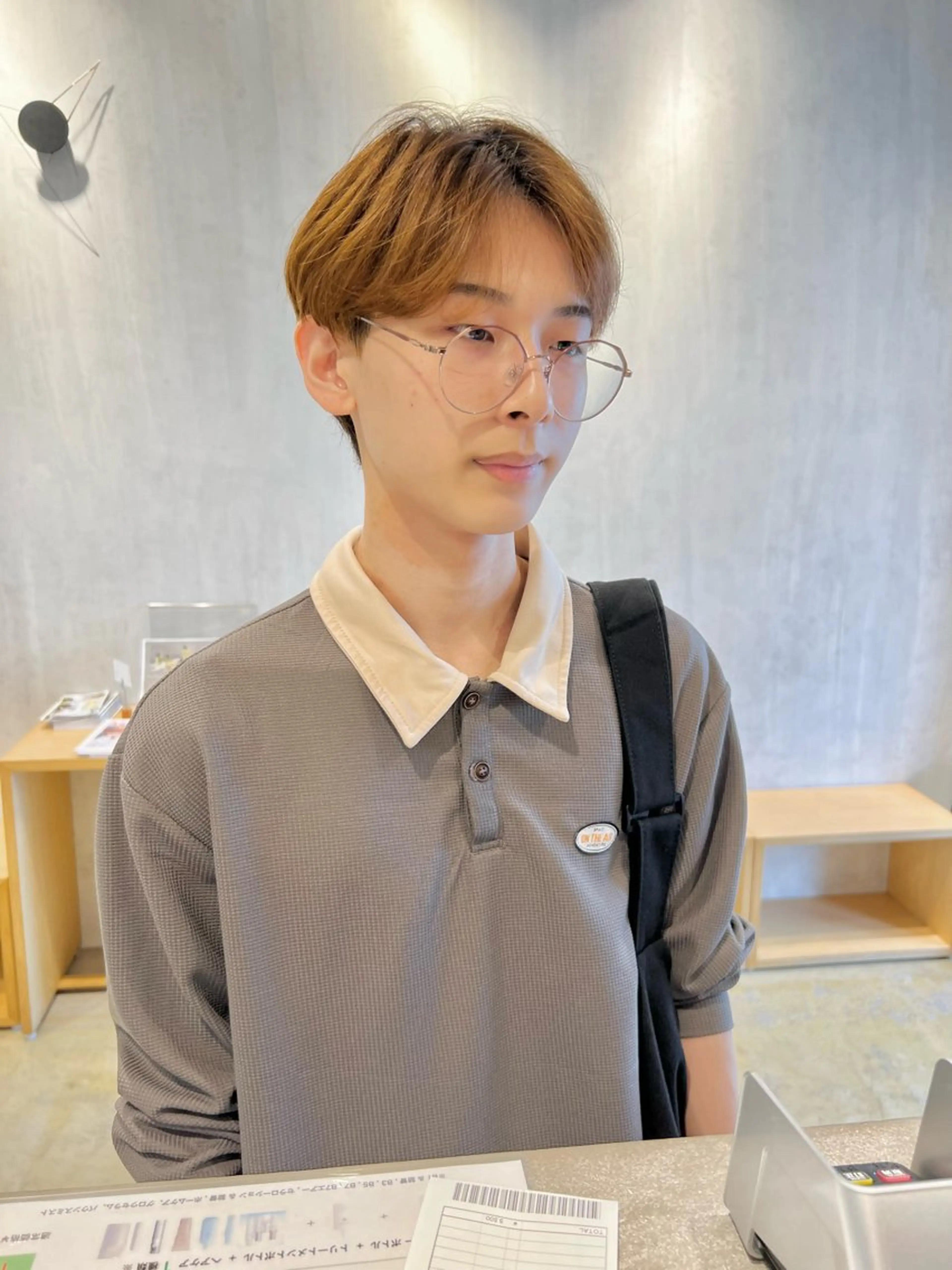 メンズ センターパート カット 古川 晴輝のヘアスタイル
