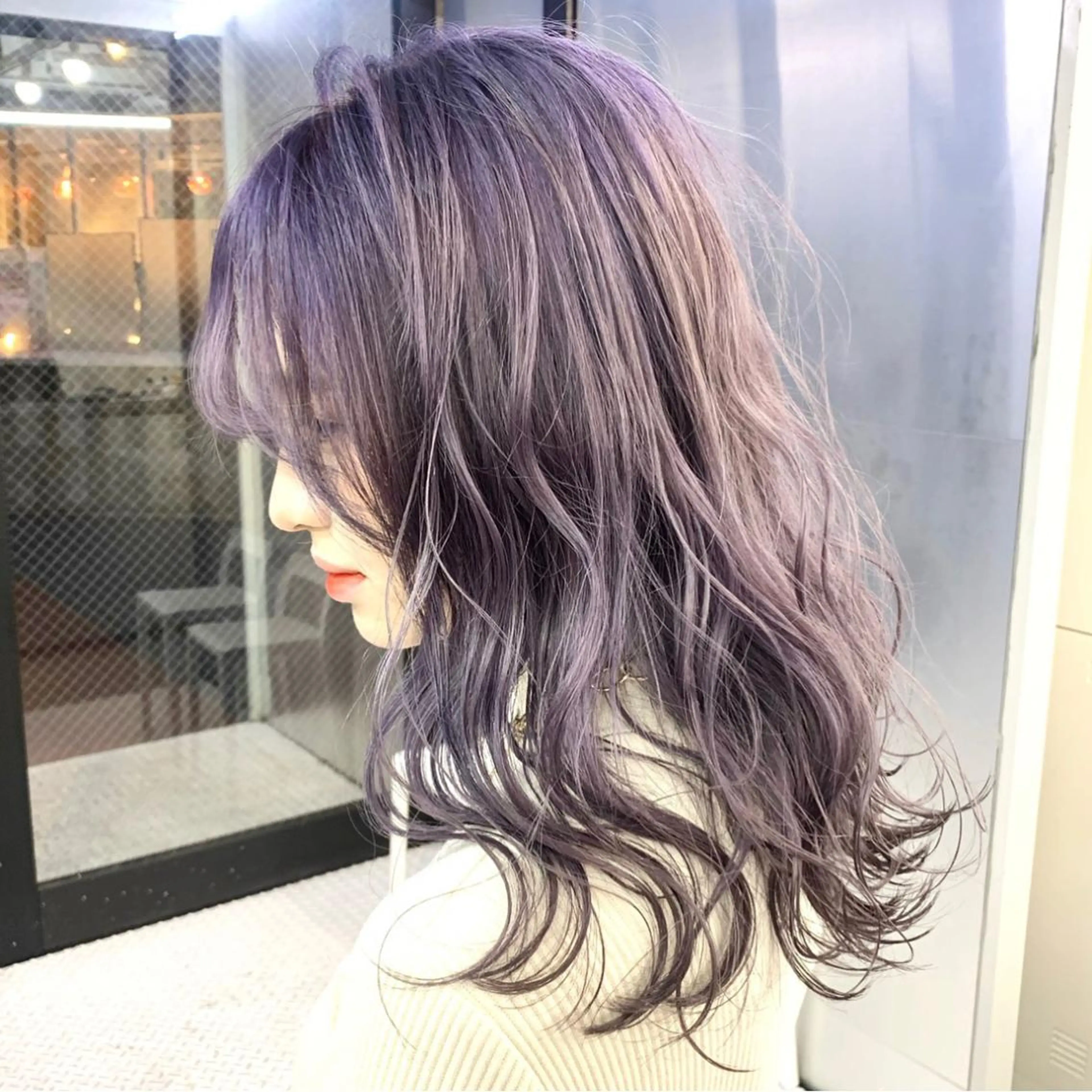 ミディアム カラー ヘアアレンジ ハイトーン/美髪矯正 🍃大江拓実のヘアスタイル