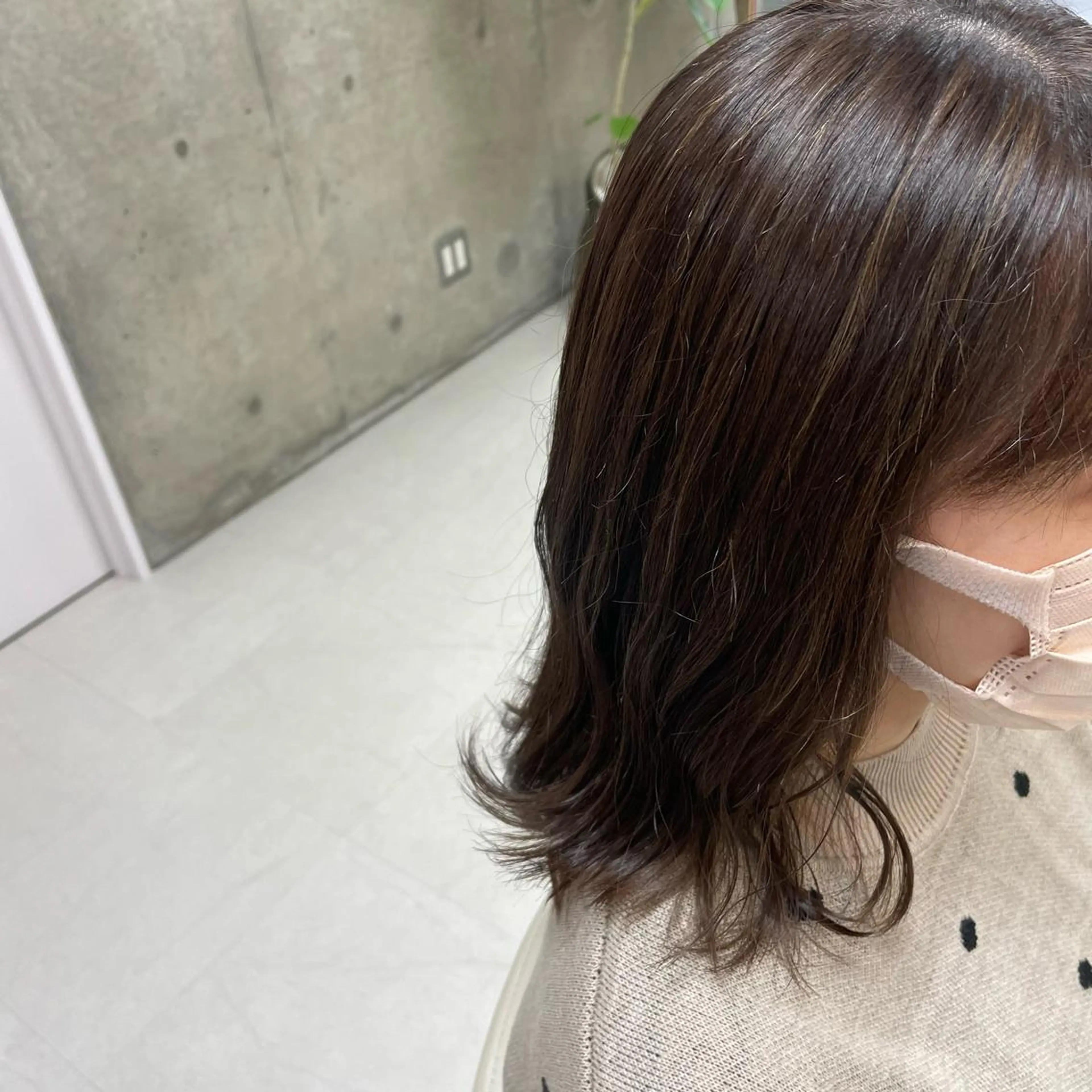 ミディアム カラー ハイライトカラー ハイライト ヘアカラー Lemupu所属・坂本 沙也加のヘアスタイル