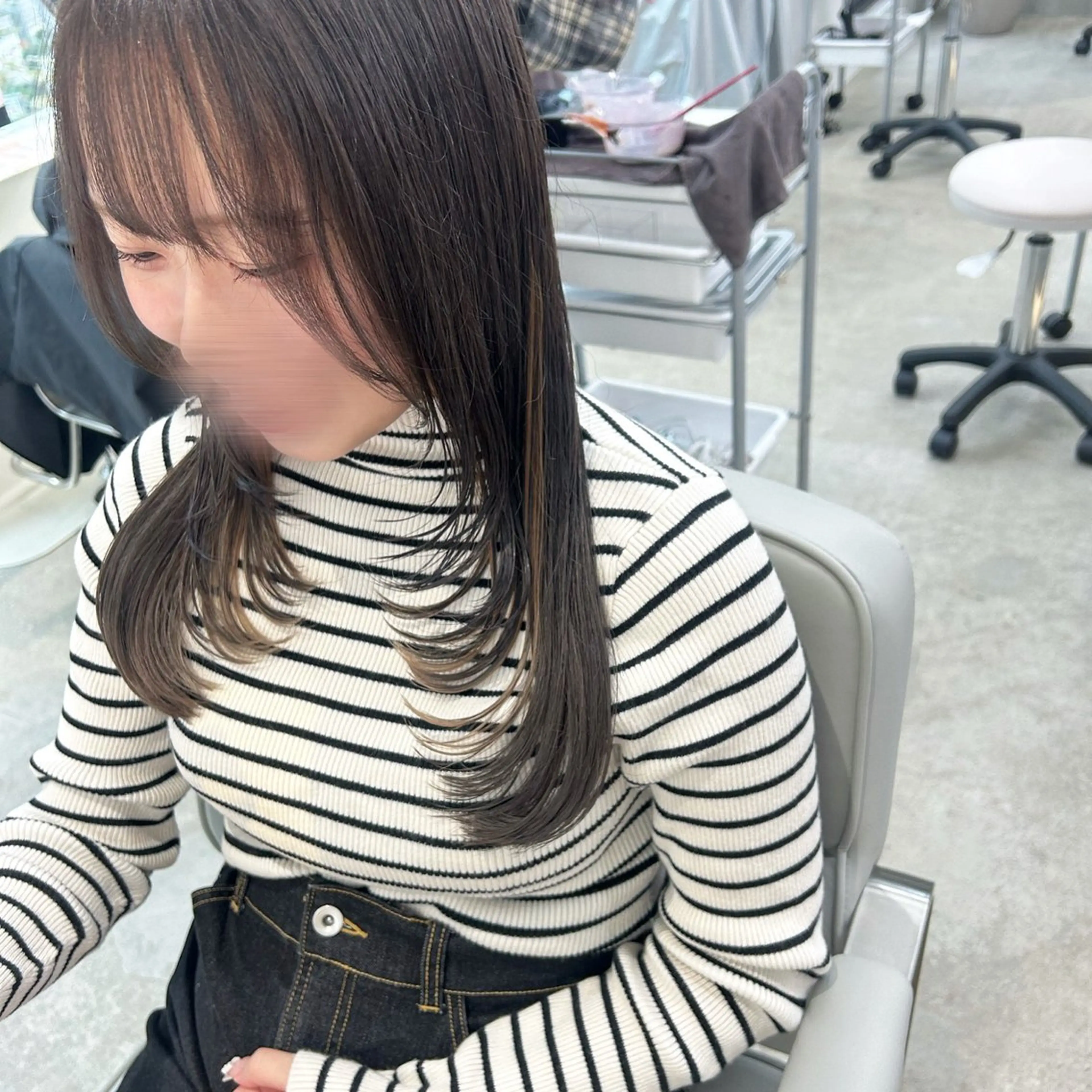 【人気No.1★】髪質改善🫧カット＋カラー＋最高級4STEPオージュア トリートメント🫧の写真