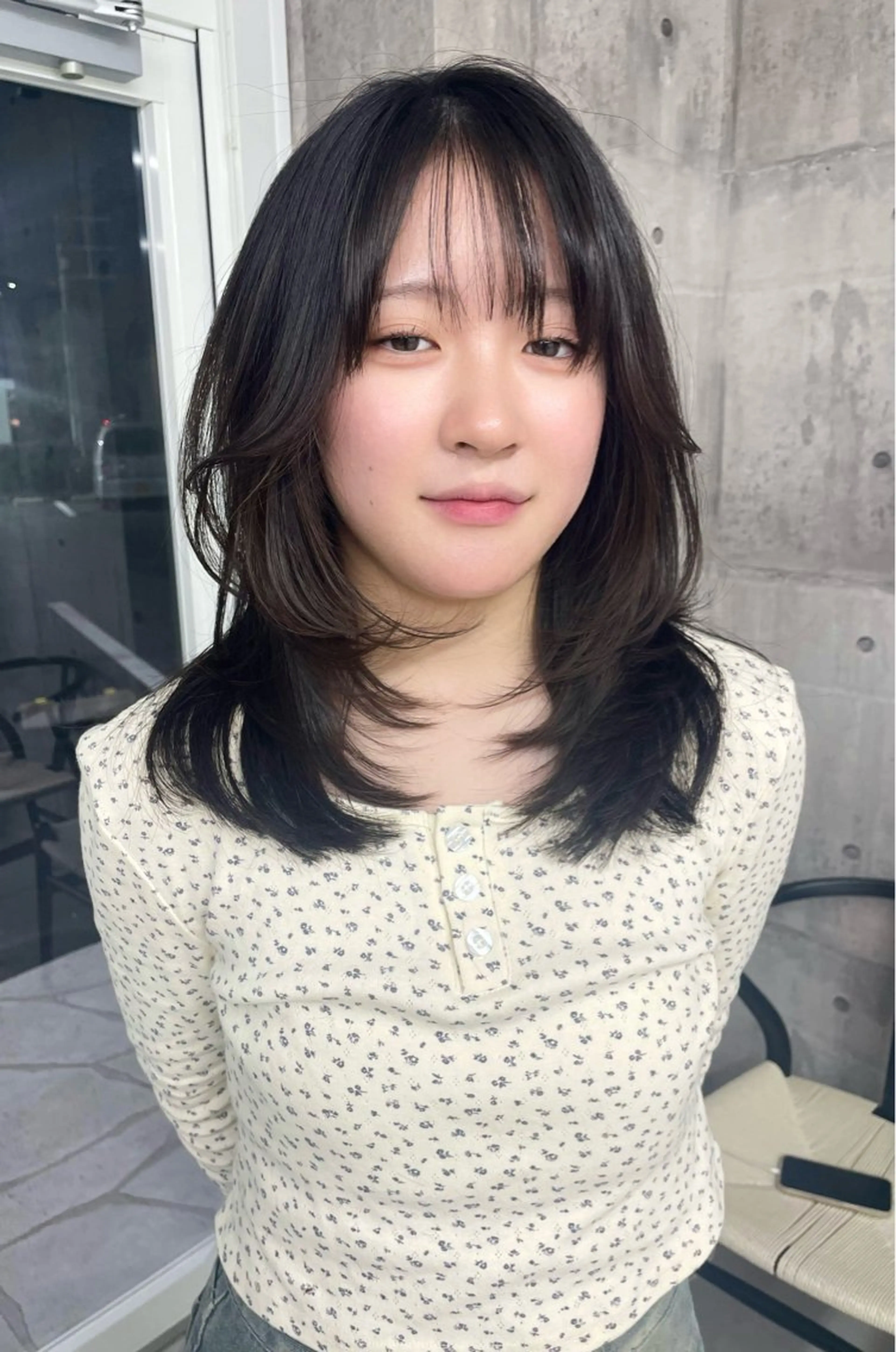 セミロング レイヤーカット 錦 茉李 @lm.mari03のヘアスタイル