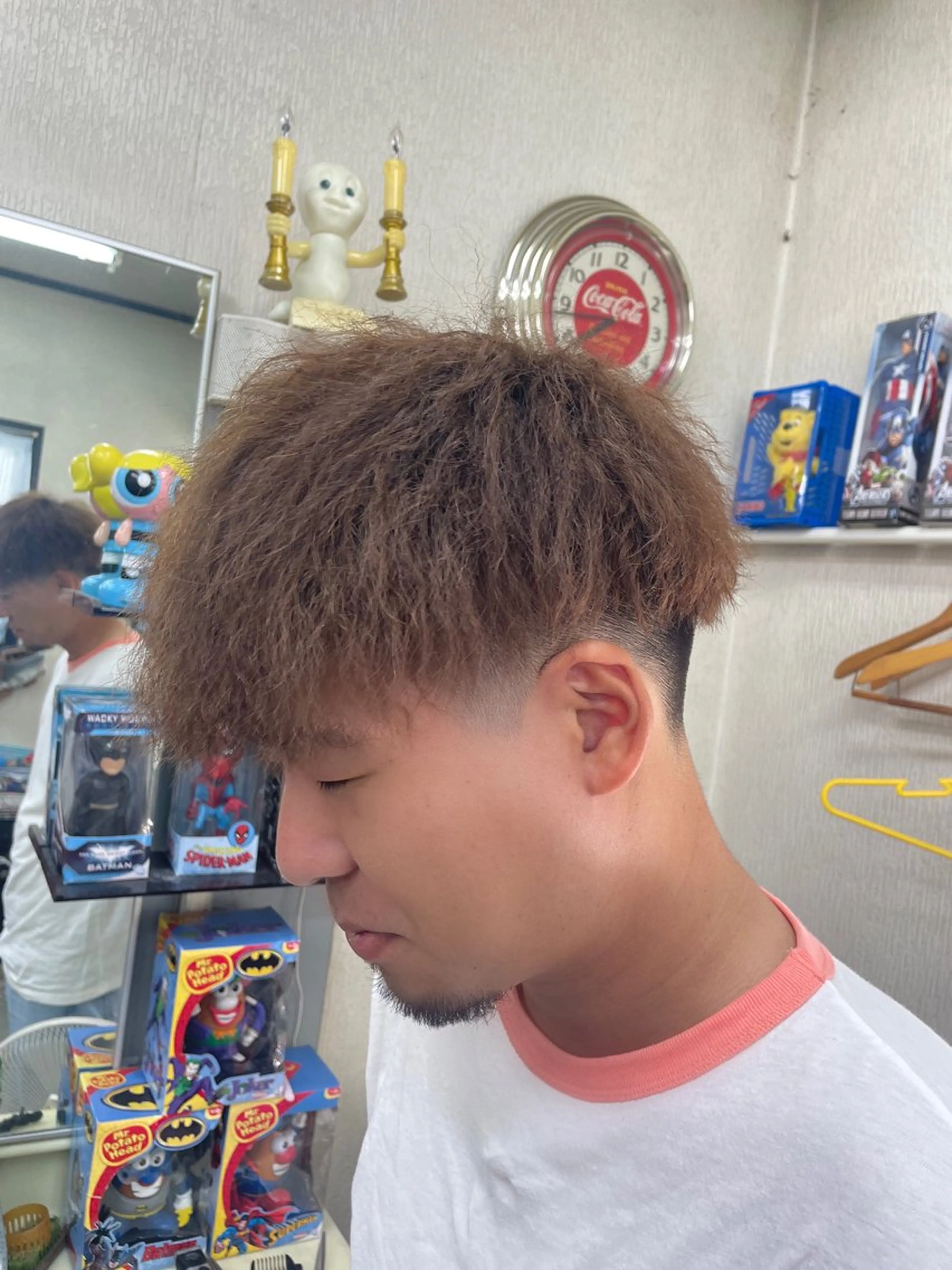 パーマ メンズ メンズパーマ メンズツイストパーマ ツイストパーマ カット パーマ 理容アイ所属・吉田 浩輔のヘアスタイル