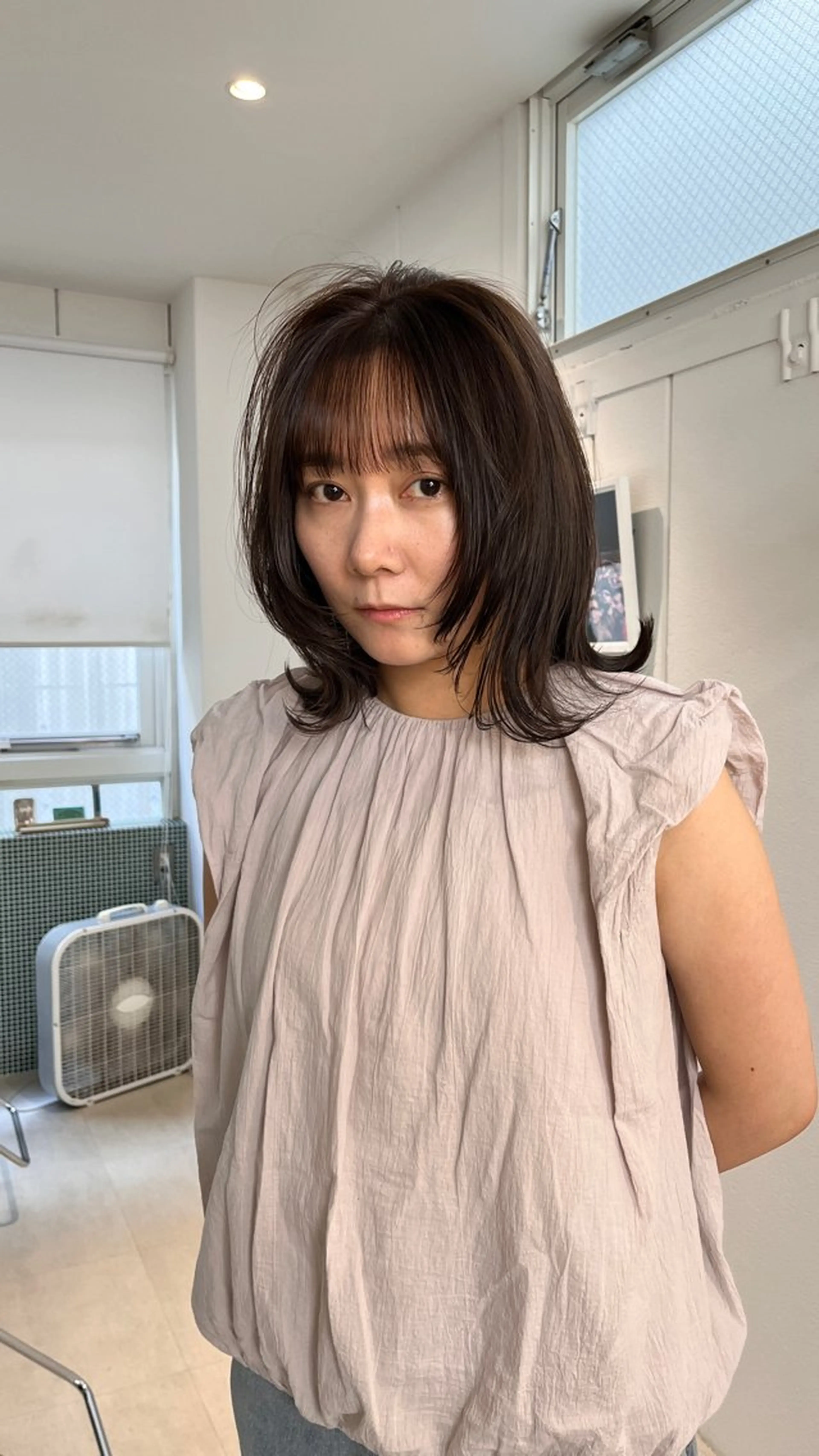 ミディアム カラー カット ヘアカラー トリートメント 堀江/心斎橋/西大橋 四ツ橋/徒歩5分のヘアスタイル