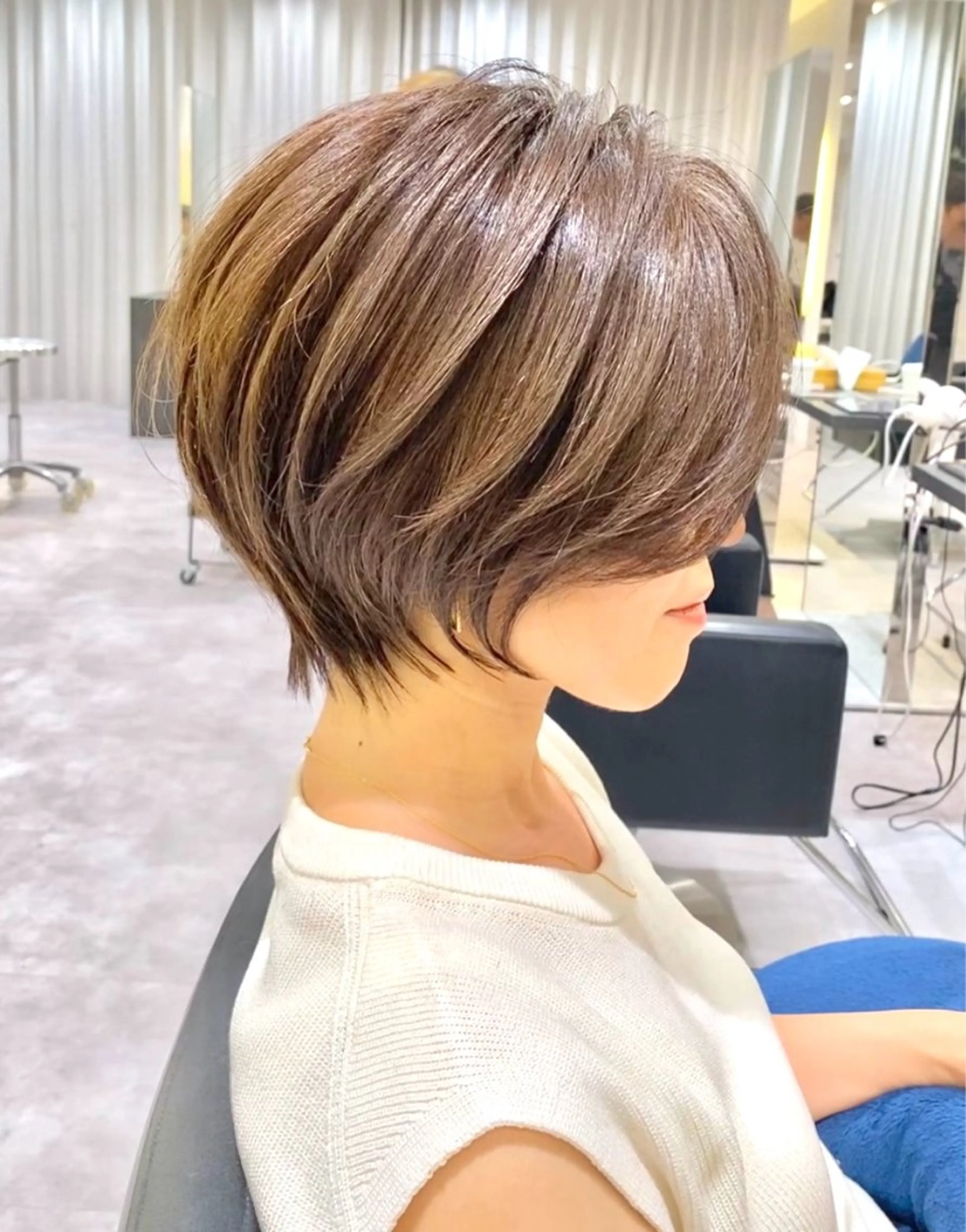 ショート 無料カットモデル/ 大人ショート/荒砂のヘアスタイル