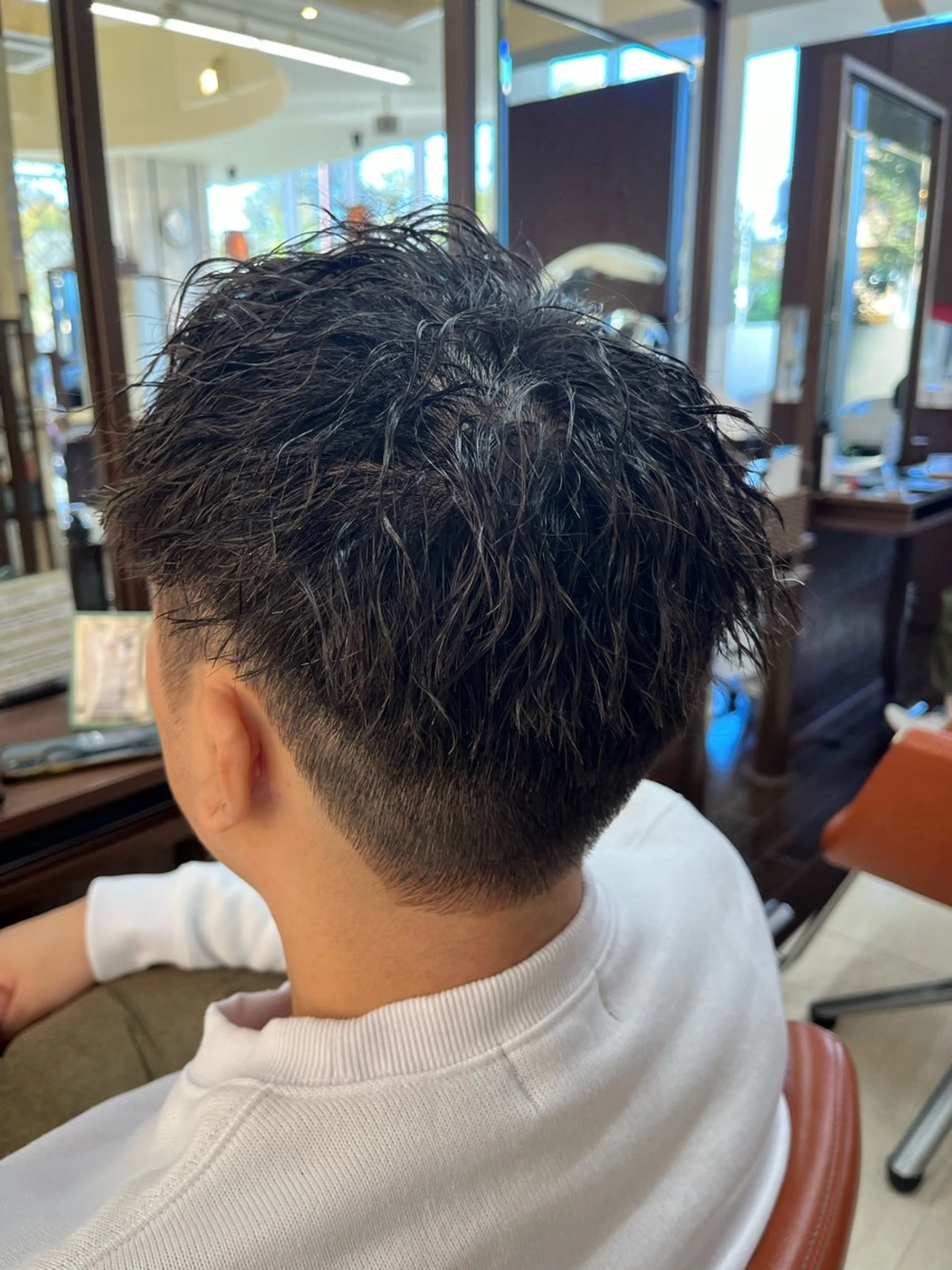 ショート パーマ メンズ メンズパーマ スパイキーショート ツイストスパイラルパーマ ショートヘア スパイラルパーマ AROH  men's cut&men's perm 船橋店所属・🧊メンズ特化🧊 高木航希のヘアスタイル