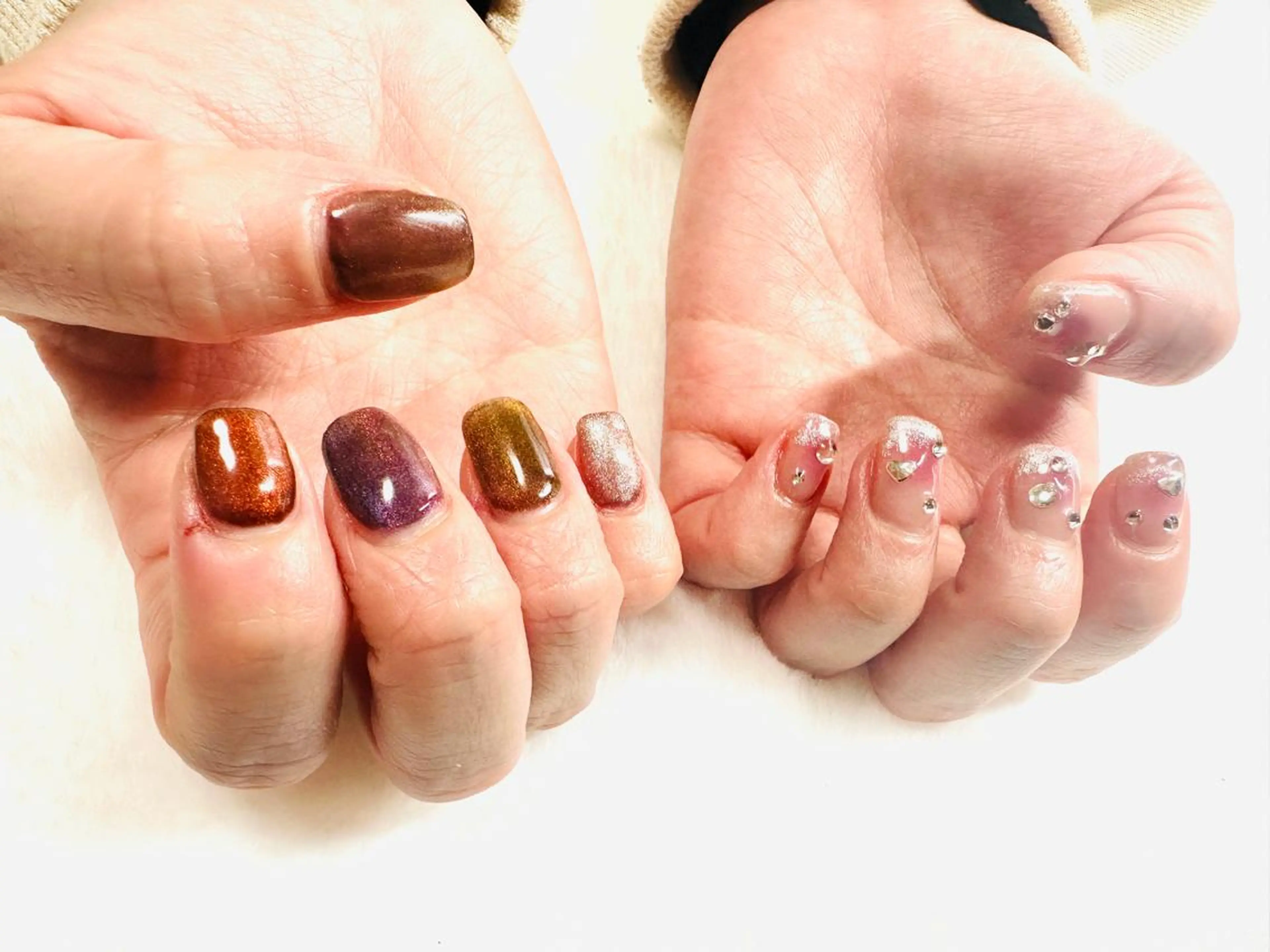 ネイル マグネットネイル ハンドネイル no-birisu nailのネイルデザイン