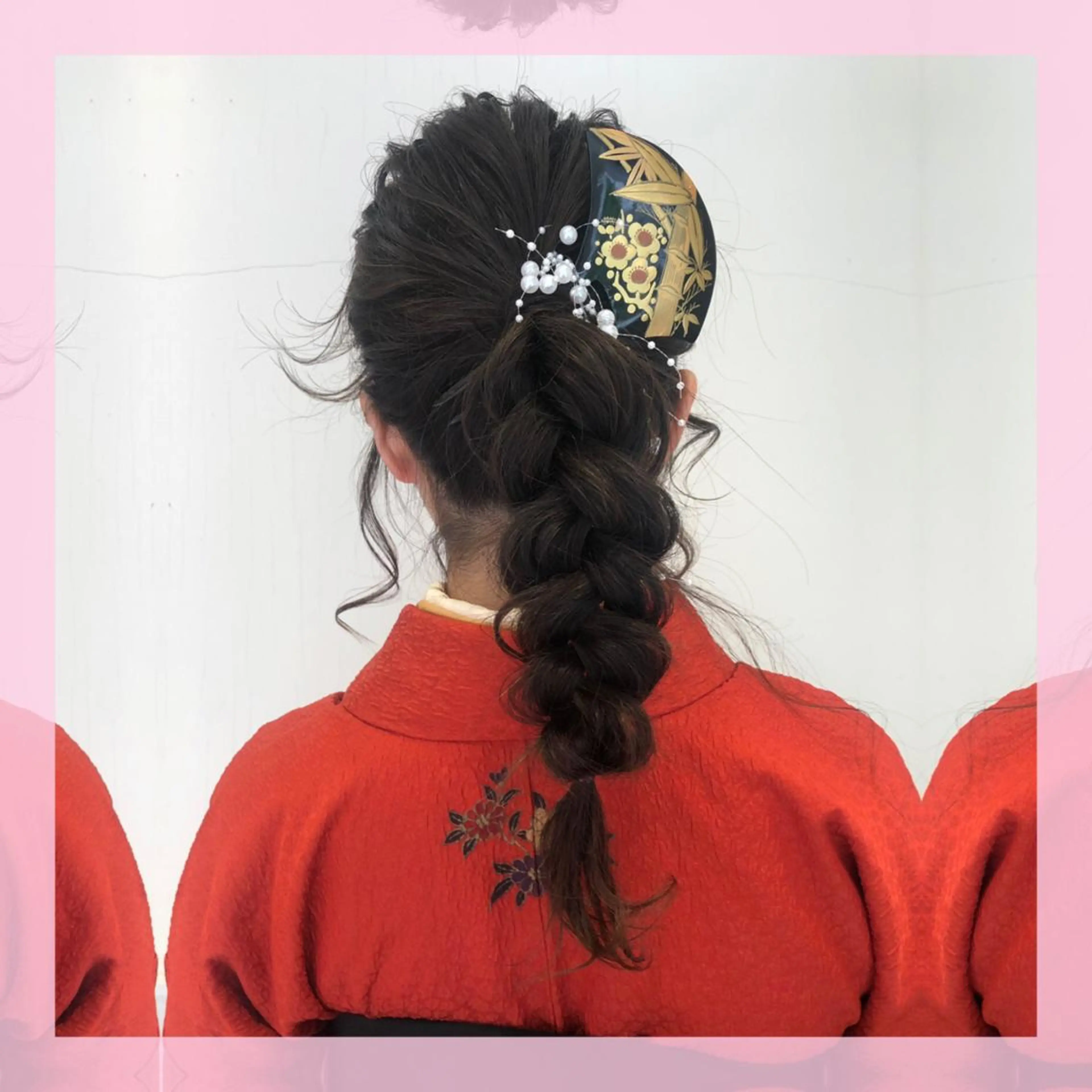 ロング ヘアアレンジ 浴衣 plum.所属・🍒前川 🍒のヘアスタイル