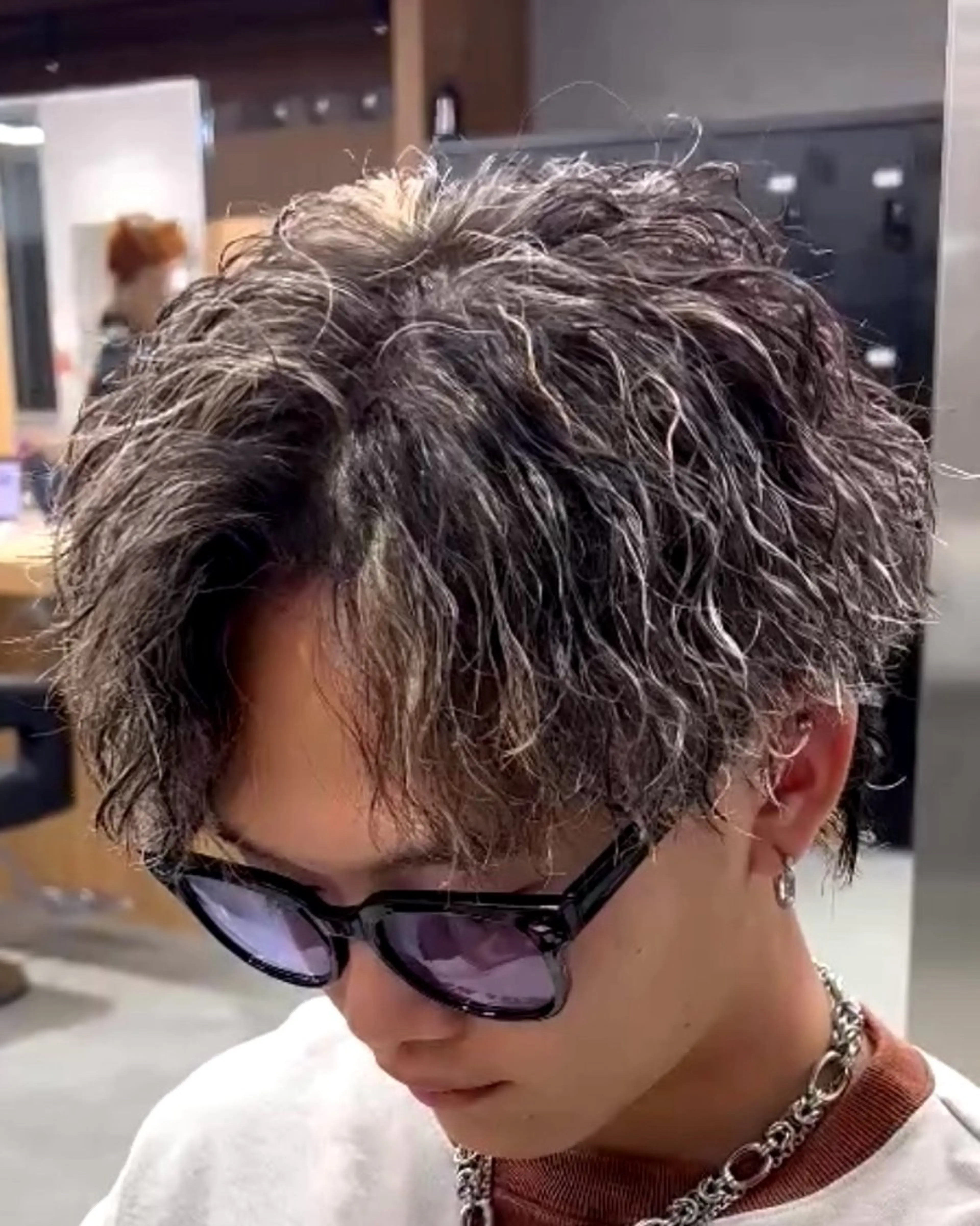 カラー パーマ メンズ カット ヘアカラー パーマ メンズ特化⚡️パーマ テッタのヘアスタイル