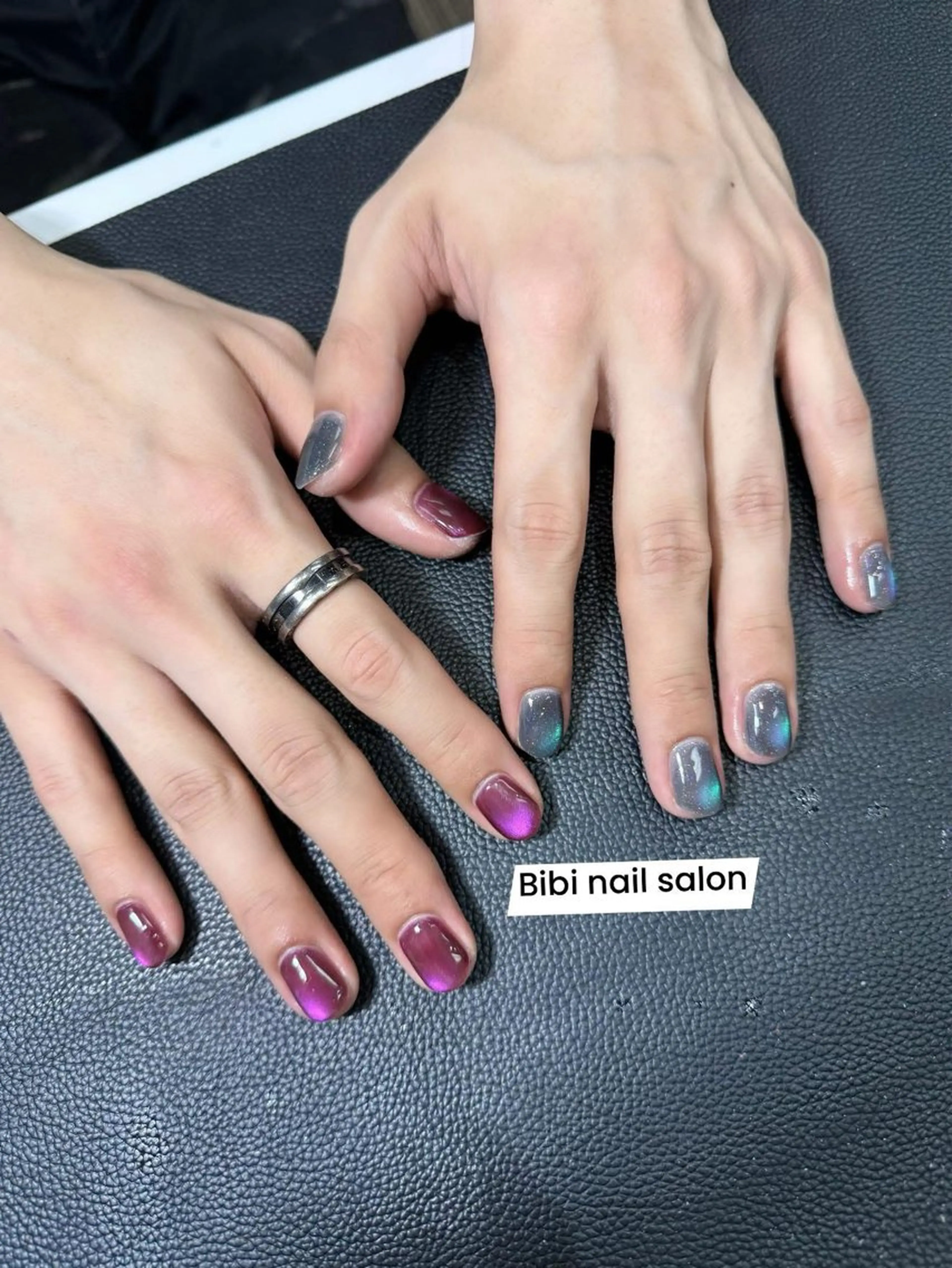 ショート カラー メンズ ハンドネイル Bibi beauty spa Osaka所属・Chann Channのネイルデザイン