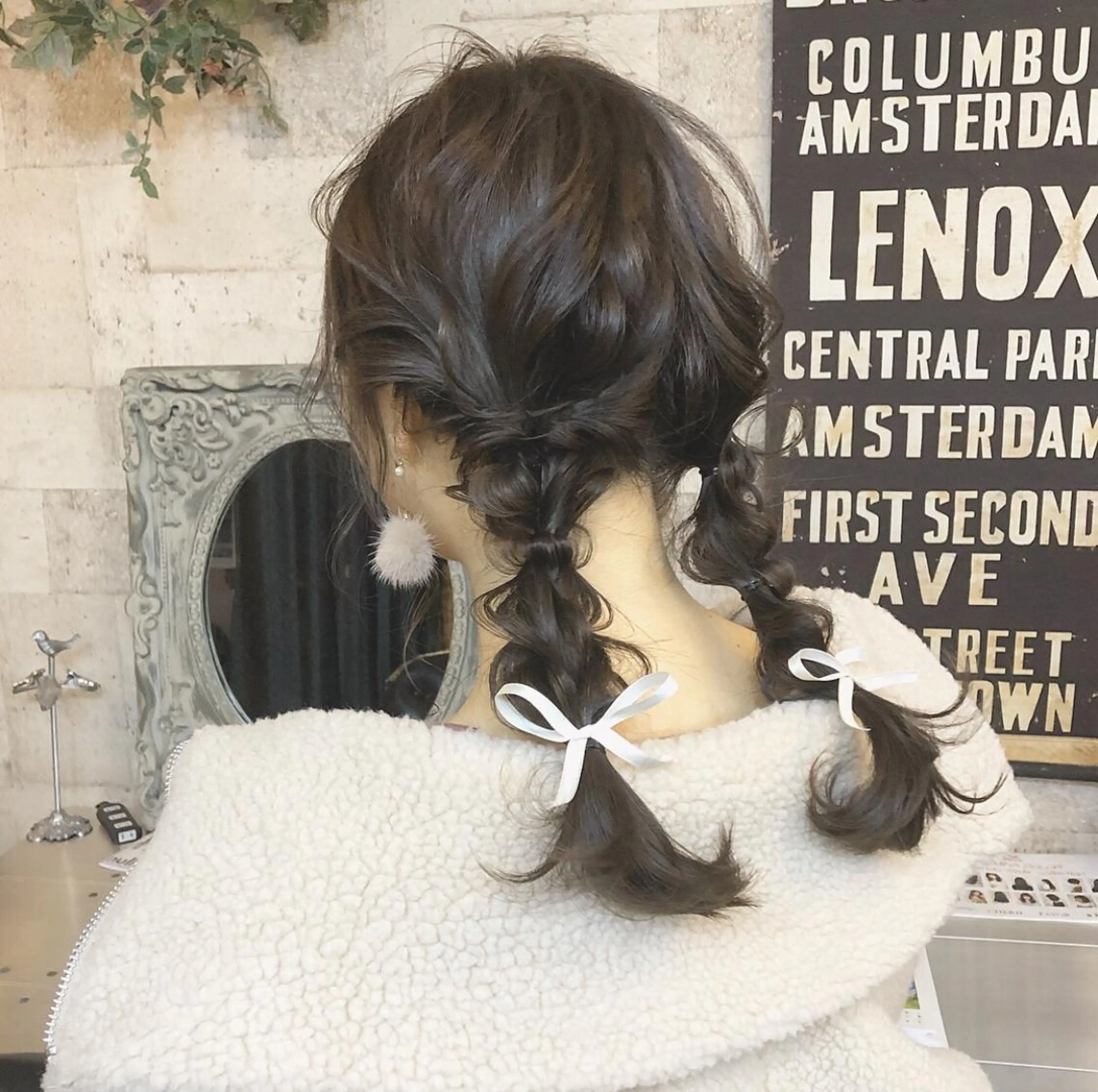 セミロング カラー ヘアアレンジ ラベンダーカラー autre所属・大久保 ひでなりのヘアスタイル