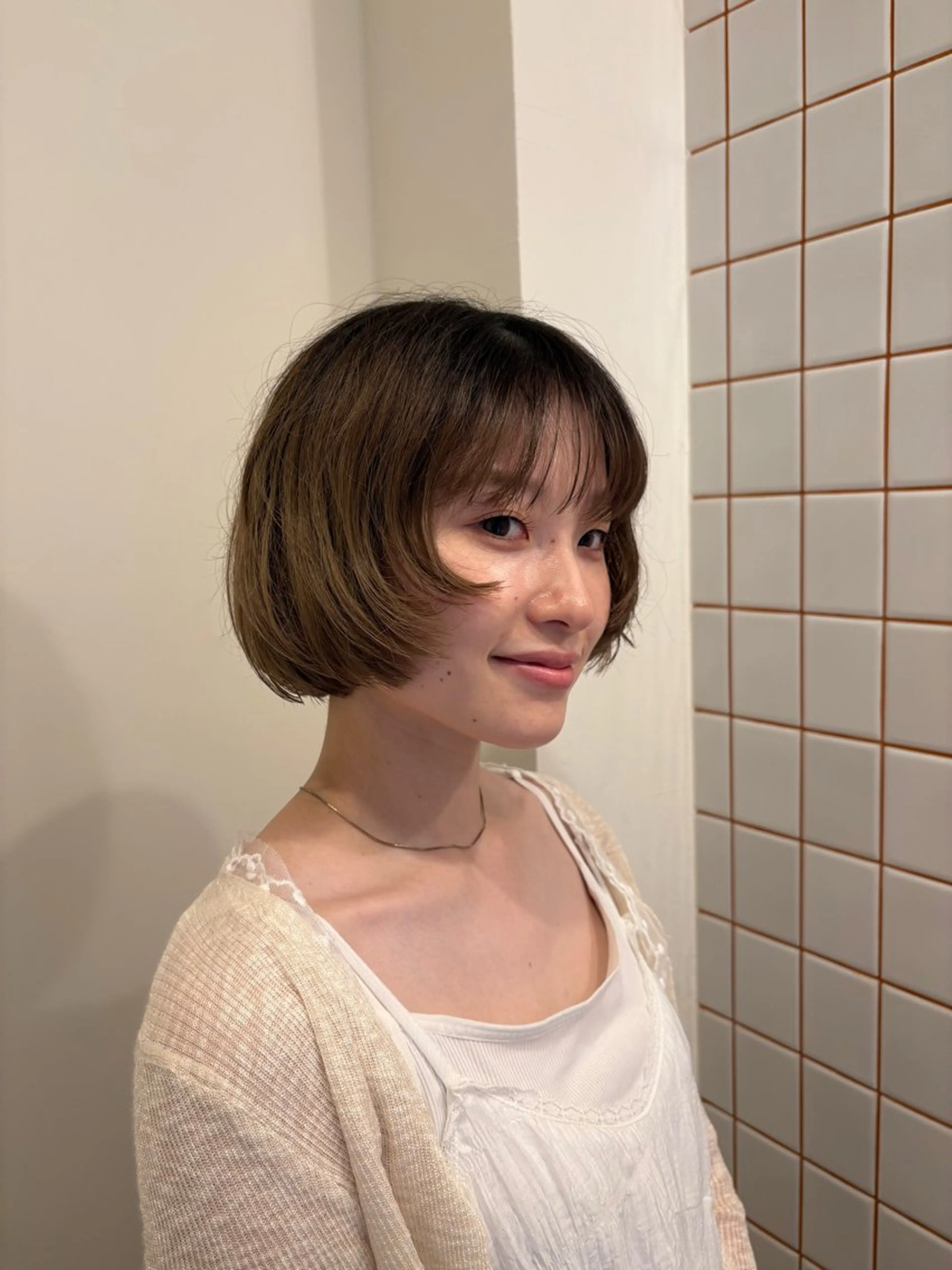 ショート ボブ 青木 若菜のヘアスタイル