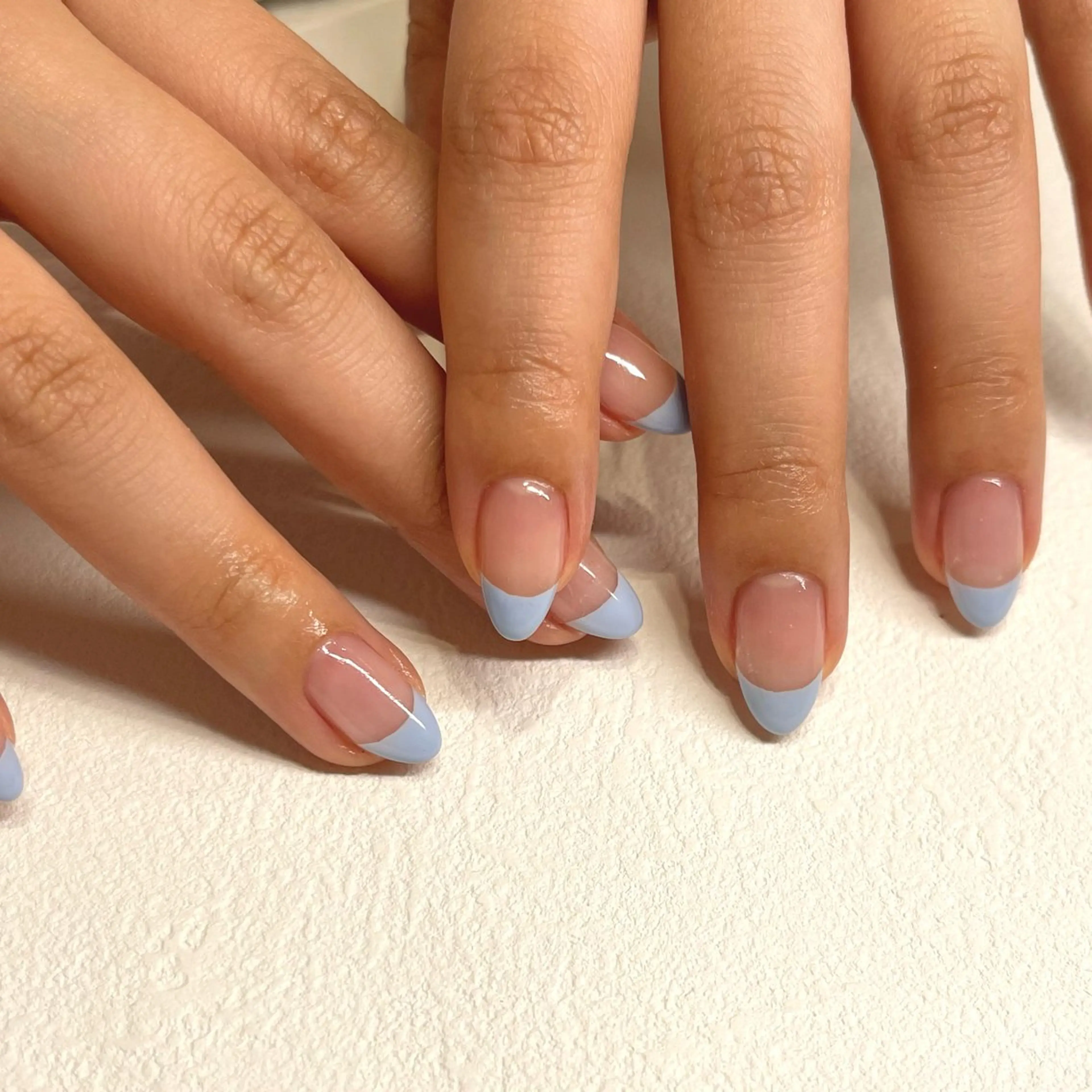 オンカラーフレンチネイル（オフなし）🎀の写真
