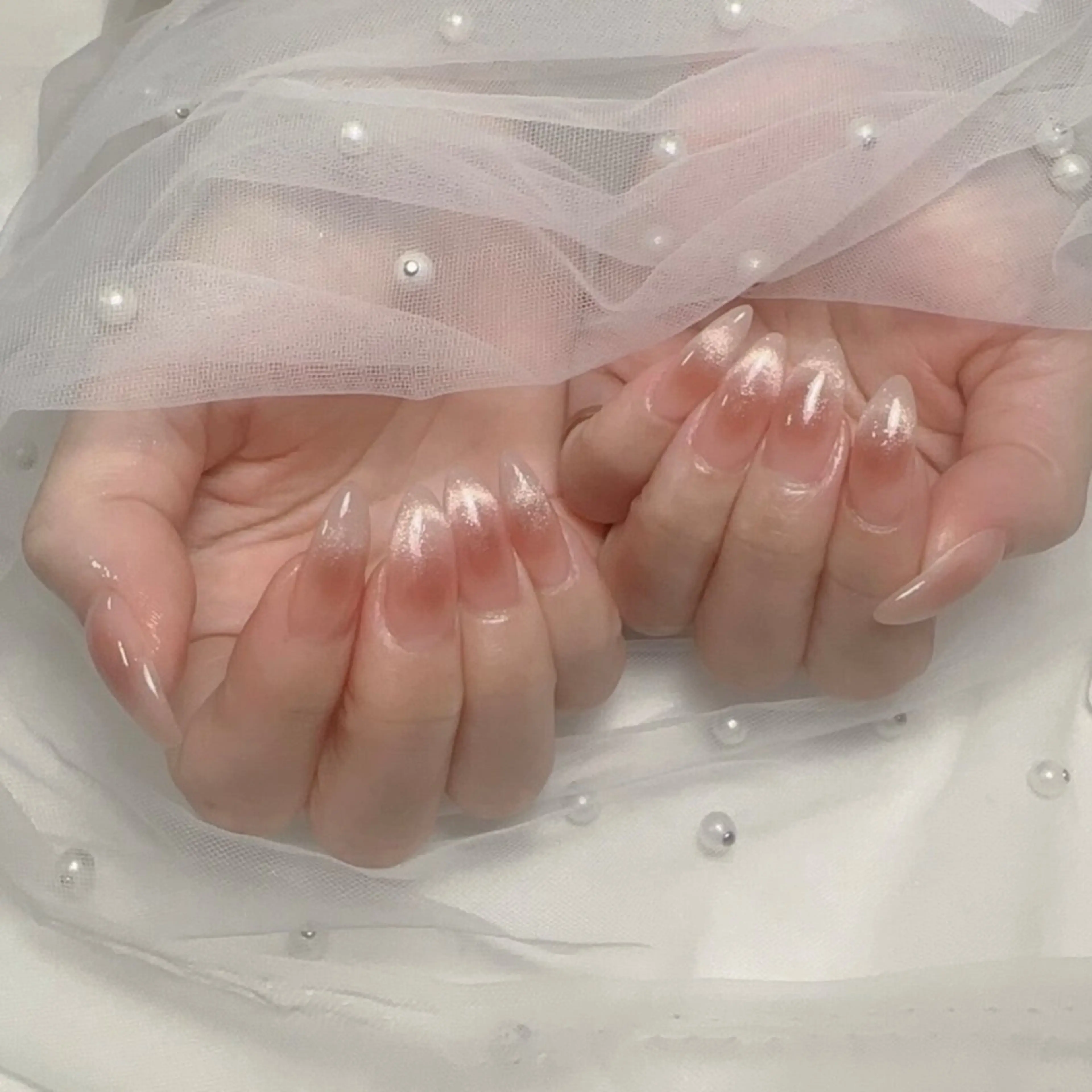 ネイル アートネイル フレンチネイル ジェルネイル グラデーション 韓国ネイル ハンドネイル 久保田 マリコのネイルデザイン