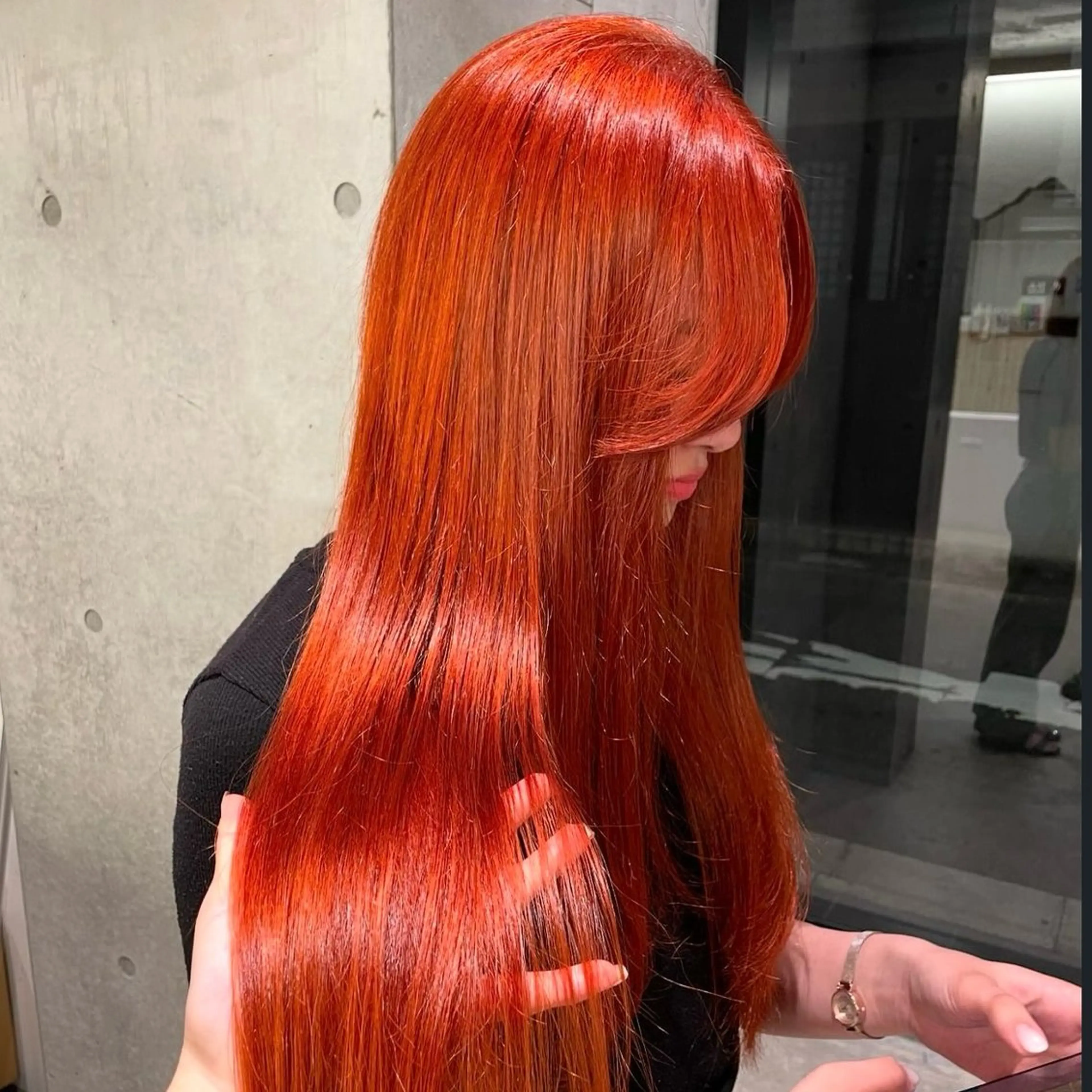 ロング カラー ヘアアレンジ ブリーチ ダブルカラー ハイトーンカラー ロング カット ヘアカラー トリートメント Mizobe misakiのヘアスタイル