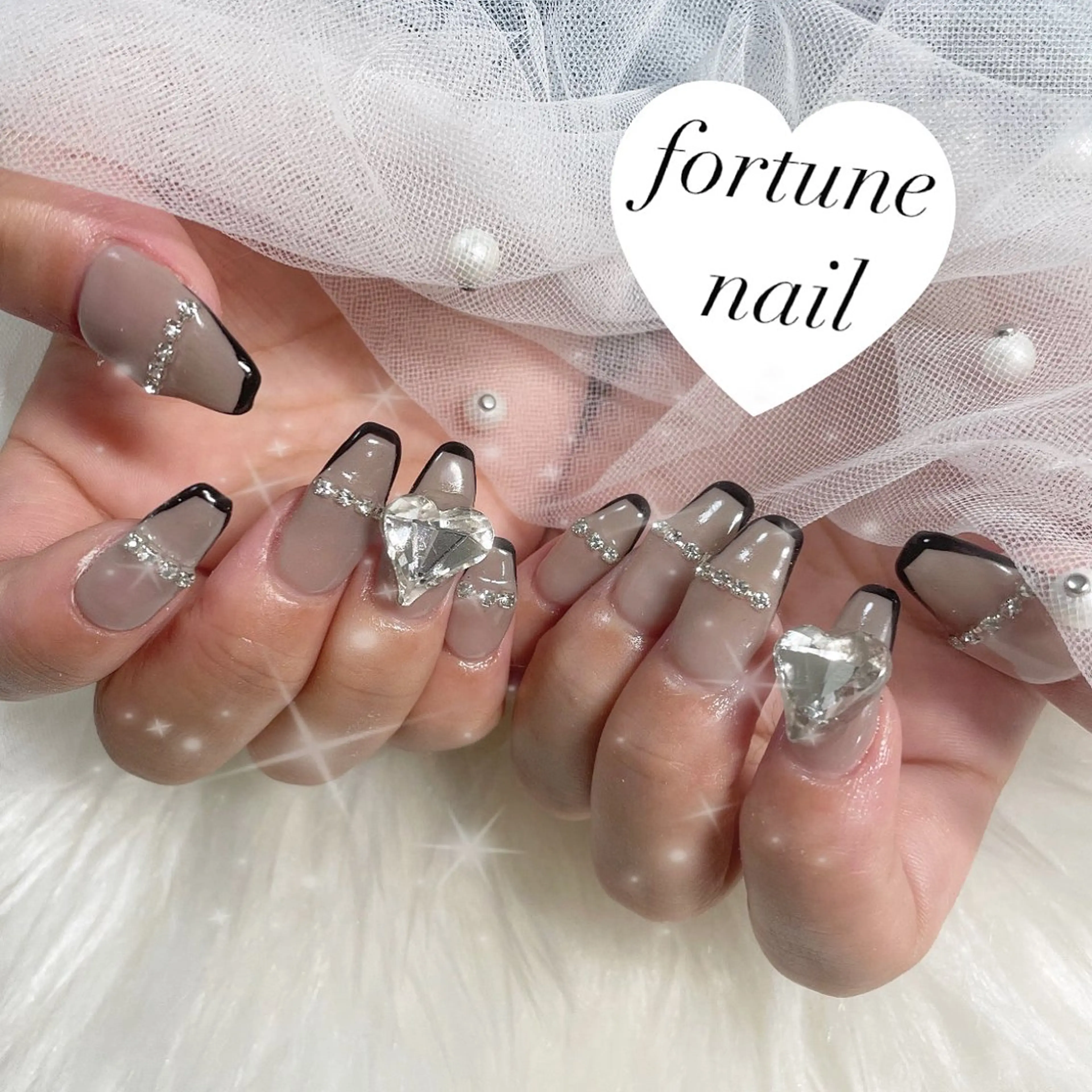 ネイル ガーリー ワンホンネイル 冬ネイル クリスマス 💎saori 💎のネイルデザイン