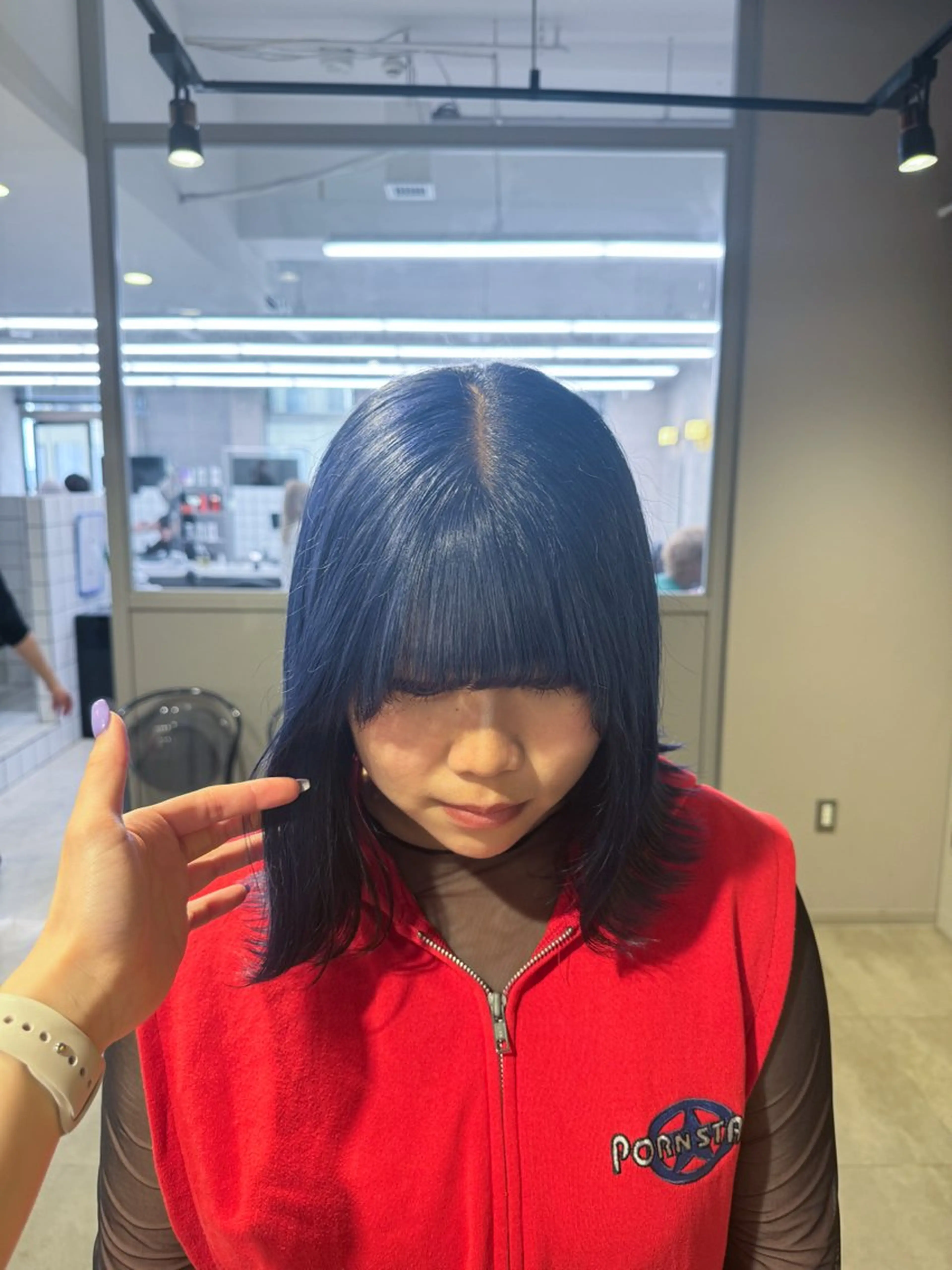 ミディアム カラー ヘアアレンジ ハイトーン/ボブ /misakiのヘアスタイル