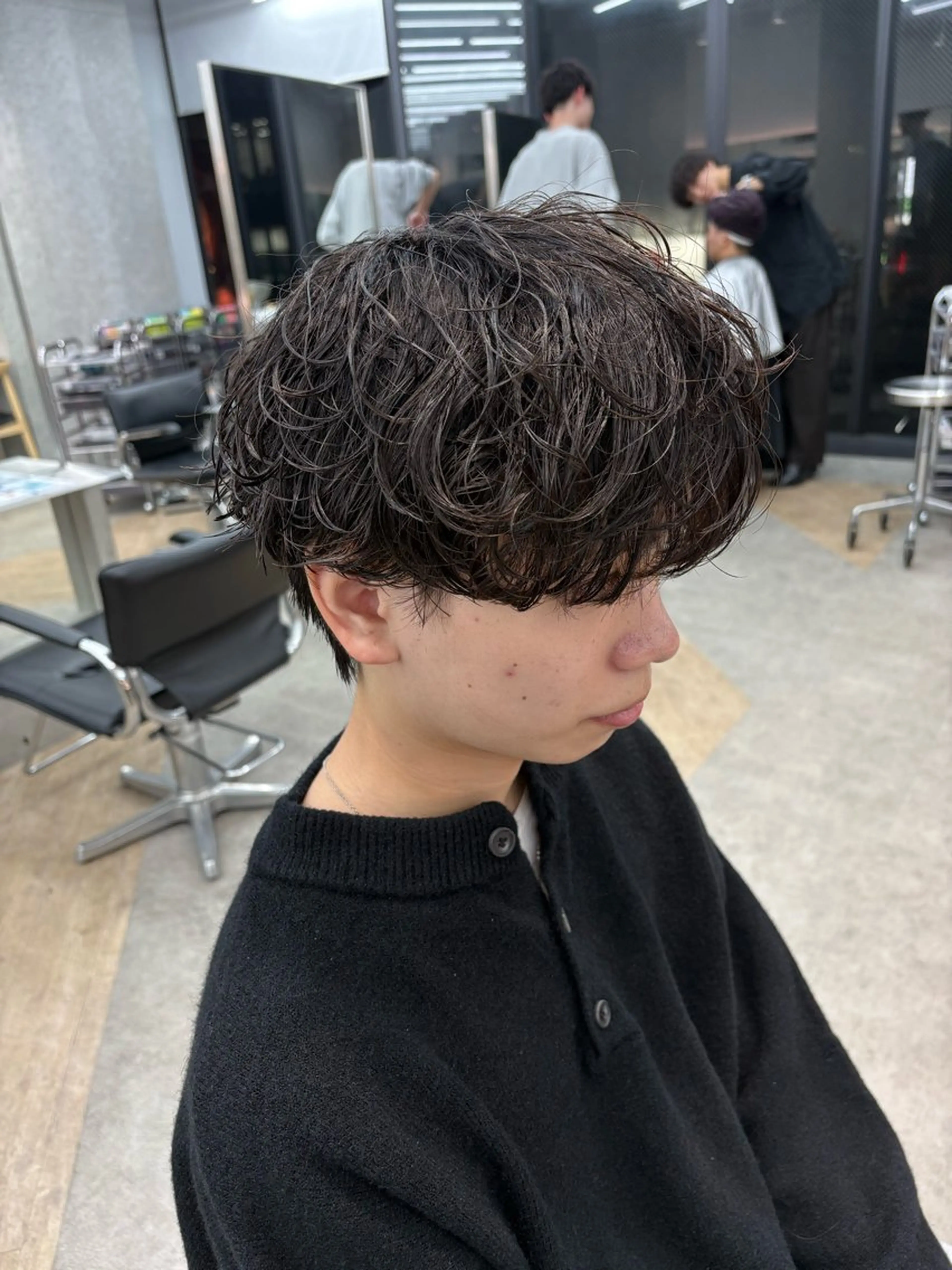 パーマ メンズ カット パーマ 🌀toa/波巻き✨ /メンズパーマ／栄のヘアスタイル