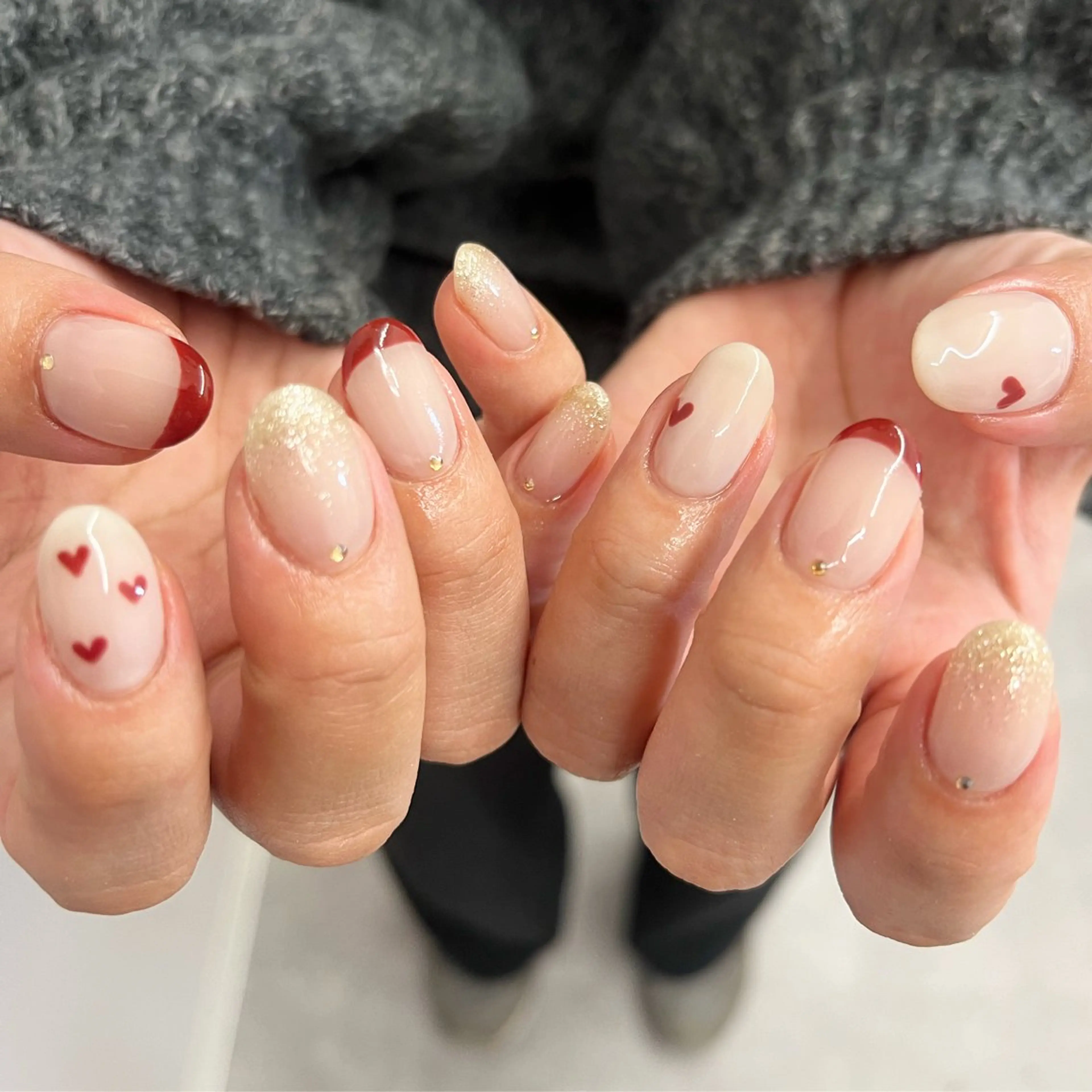 ネイル ハート nail＊ runa🌻のネイルデザイン