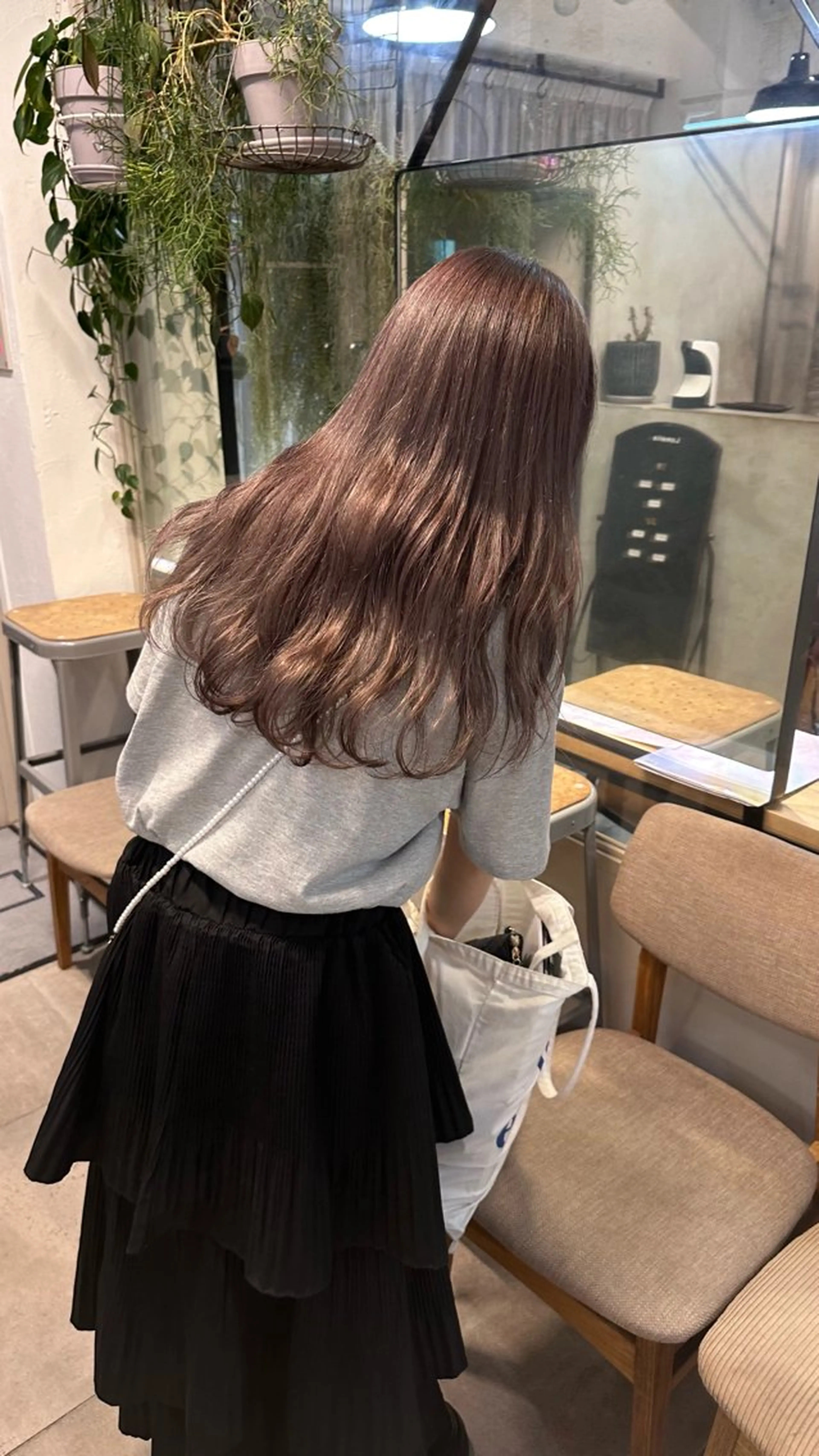 ロング カラー ヘアカラー トリートメント REINA☁️透明感 カラー/ぷつっと♡のヘアスタイル