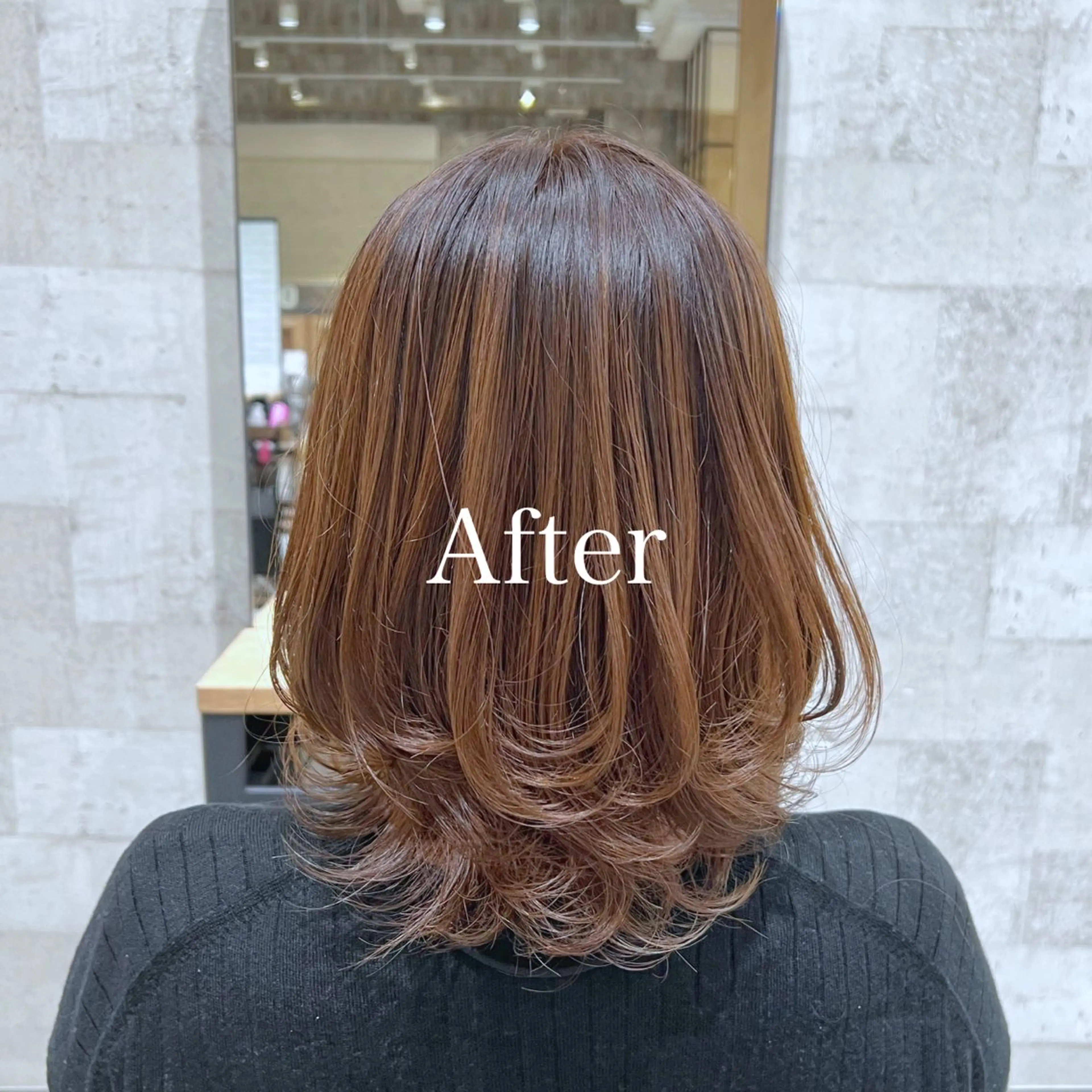 ミディアム カラー カット ヘアカラー トリートメント ヘッドスパ ヘアセット レディースヘア💫 加藤たいが🐯のヘアスタイル