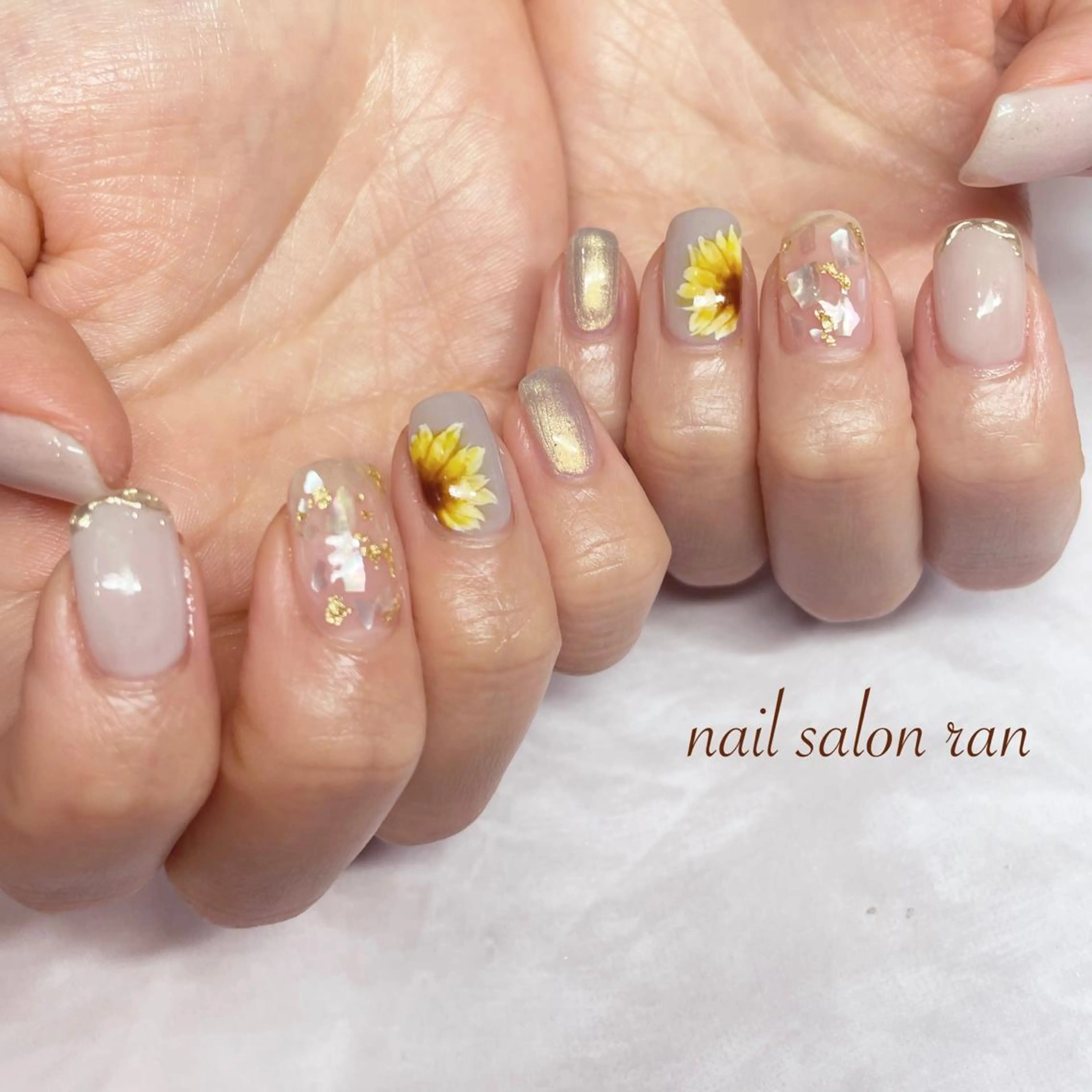ネイル ハンドネイル ハンドケア nailsalon ranのネイルデザイン