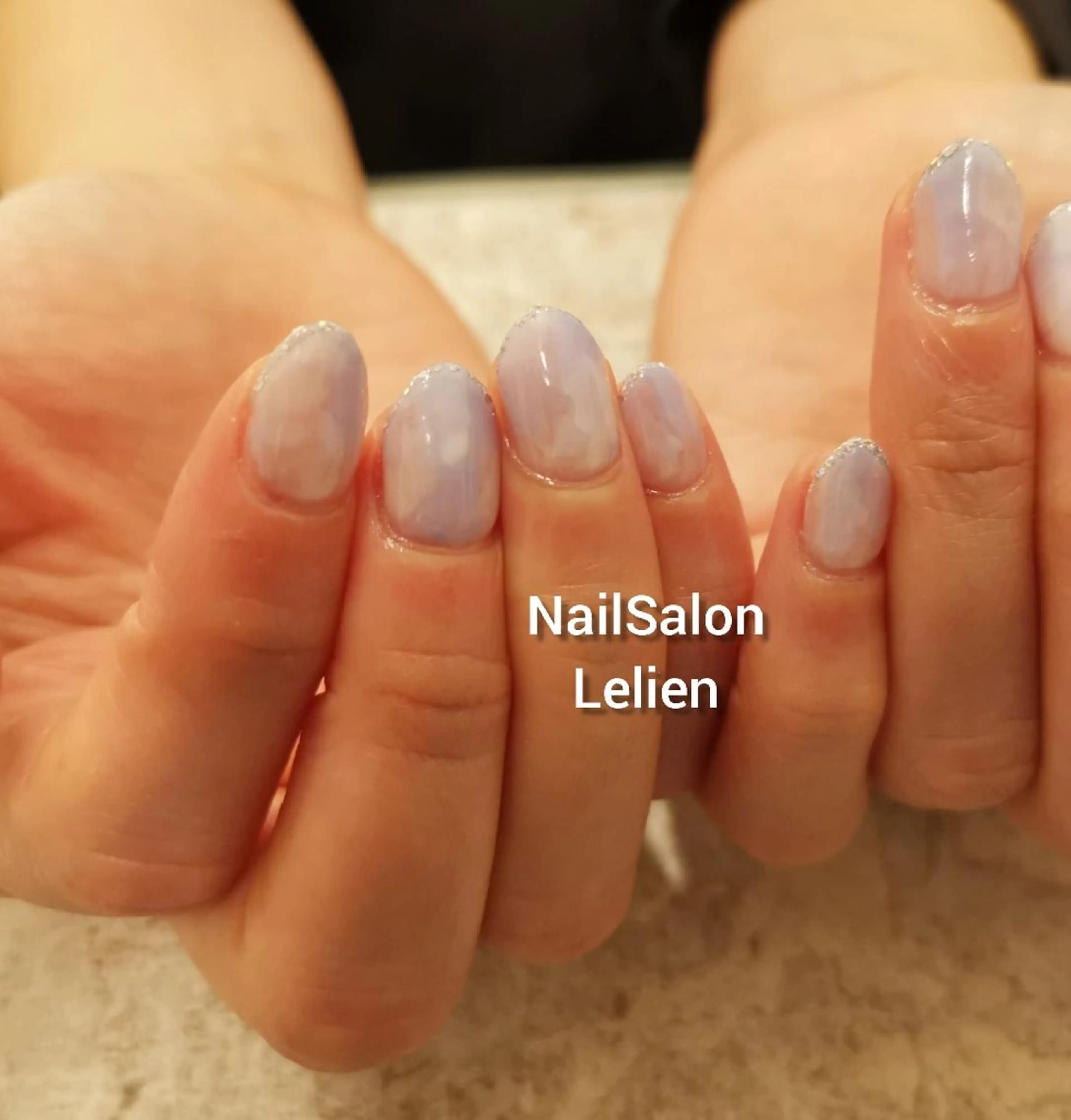 ネイル ブルー クリアネイル ホワイト 人気エリア💖完全個室【ルリエ】所属・ネイルサロン Lelienルリエのネイルデザイン