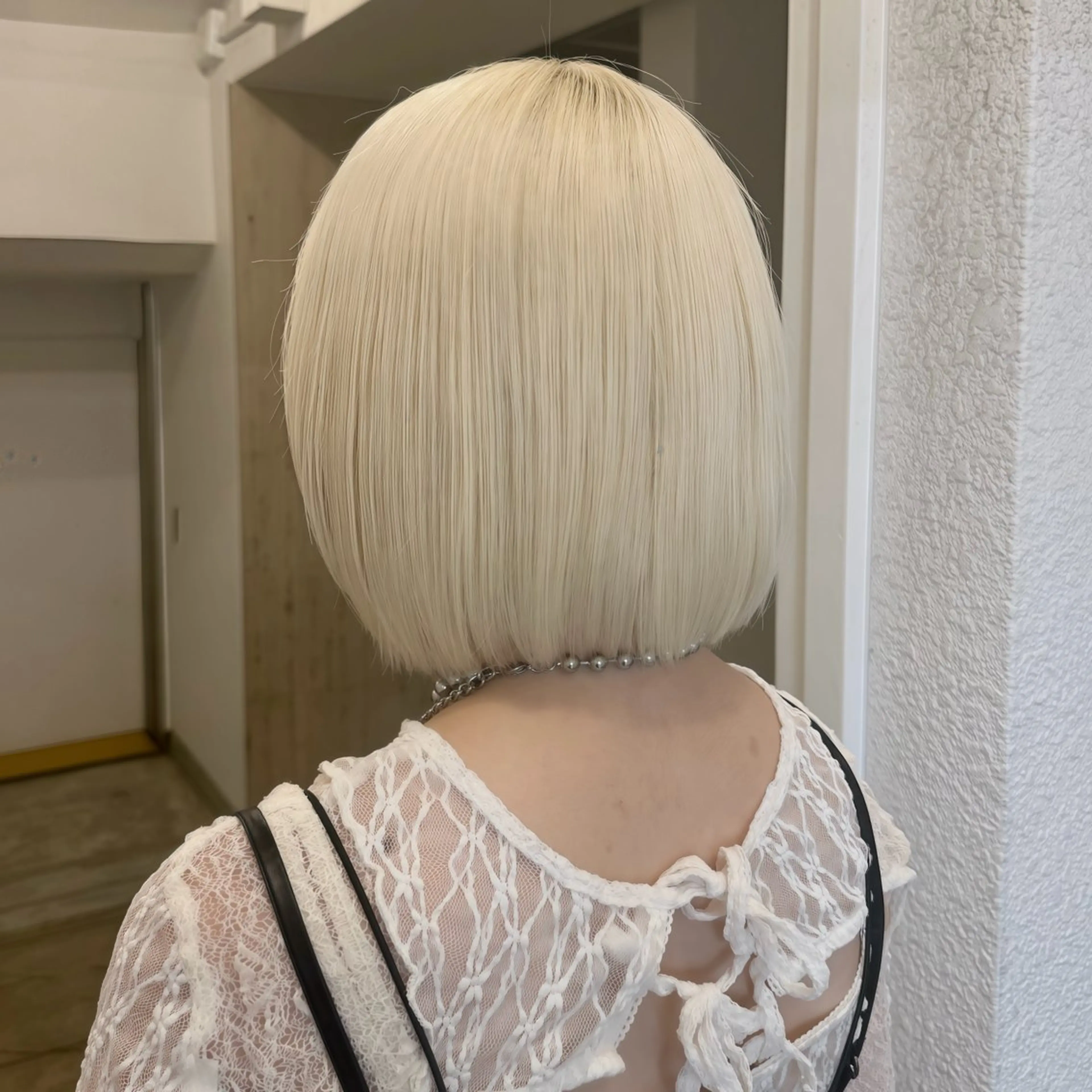 ミディアム ヘアカラー 艶ハイトーン/ 颯一朗のヘアスタイル