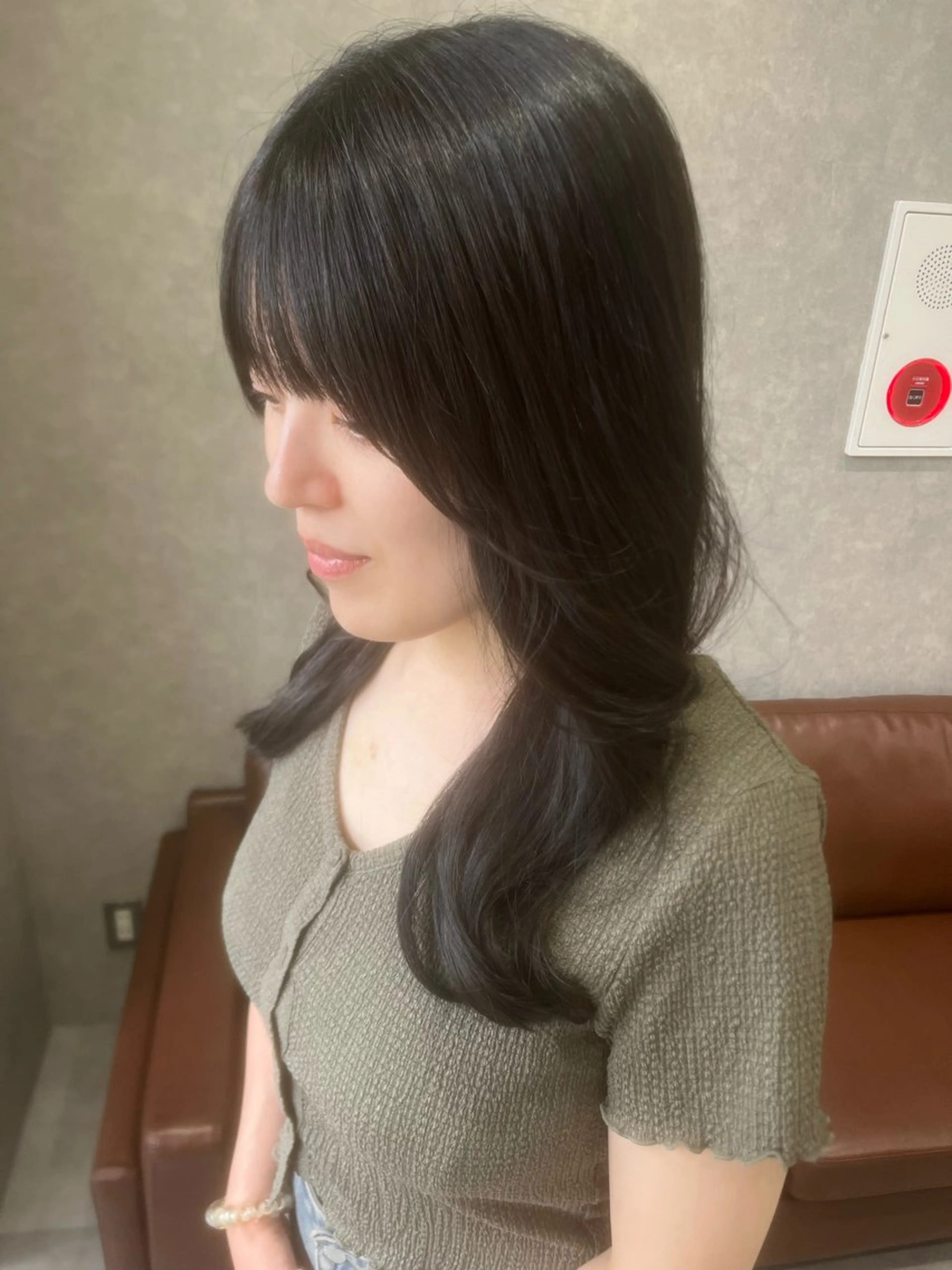 セミロング カラー くびれヘア カット ヘアカラー トリートメント rawr hair rim所属・9/27🉐クーポン Rim副店長 栗原柊のヘアスタイル