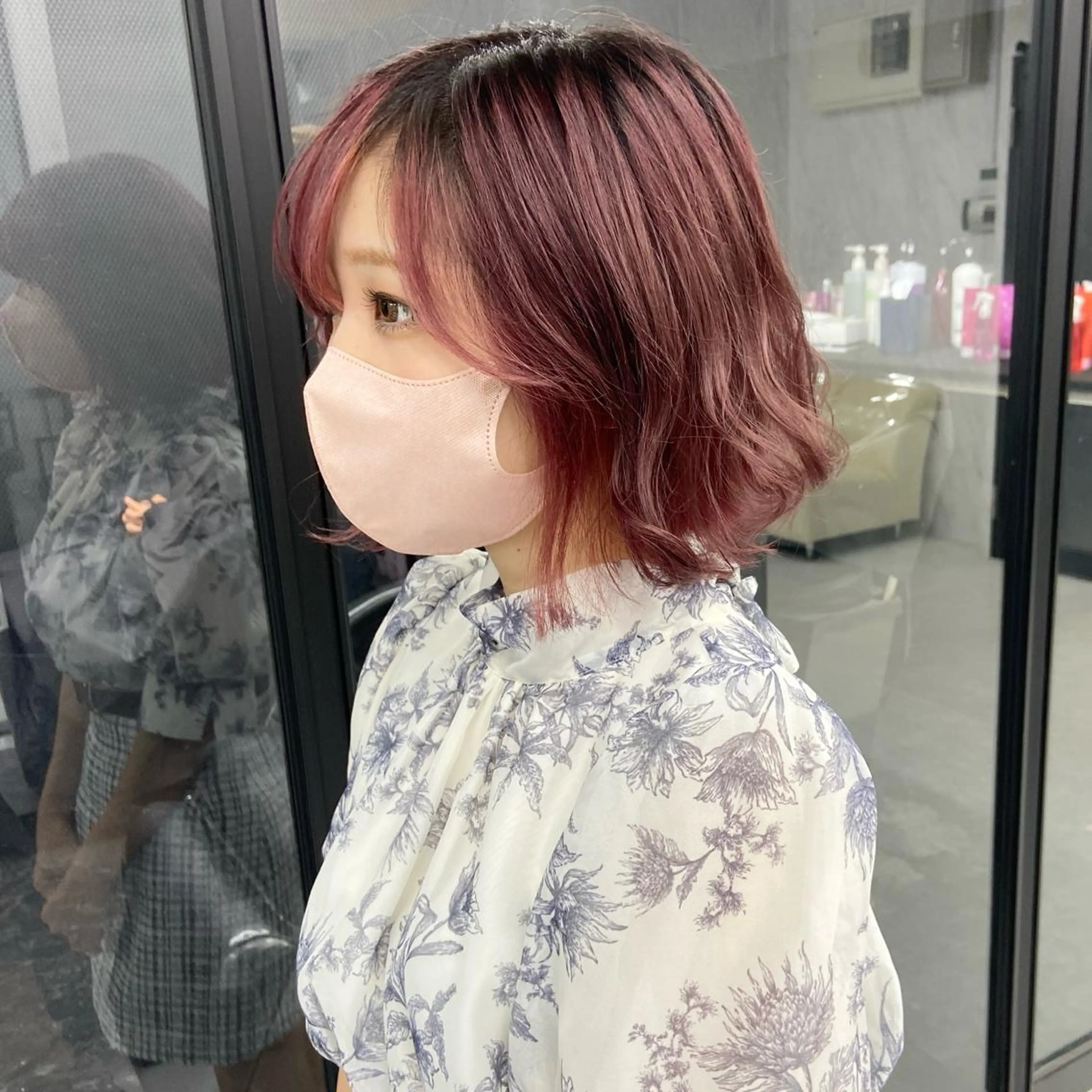 ミディアム カラー ハイトーンカラー ヘアカラー トリートメント ミルボンAujua認定サロン Ria  OSAKA 梅田所属・メンズ、エクステ特化 Ryuのヘアスタイル