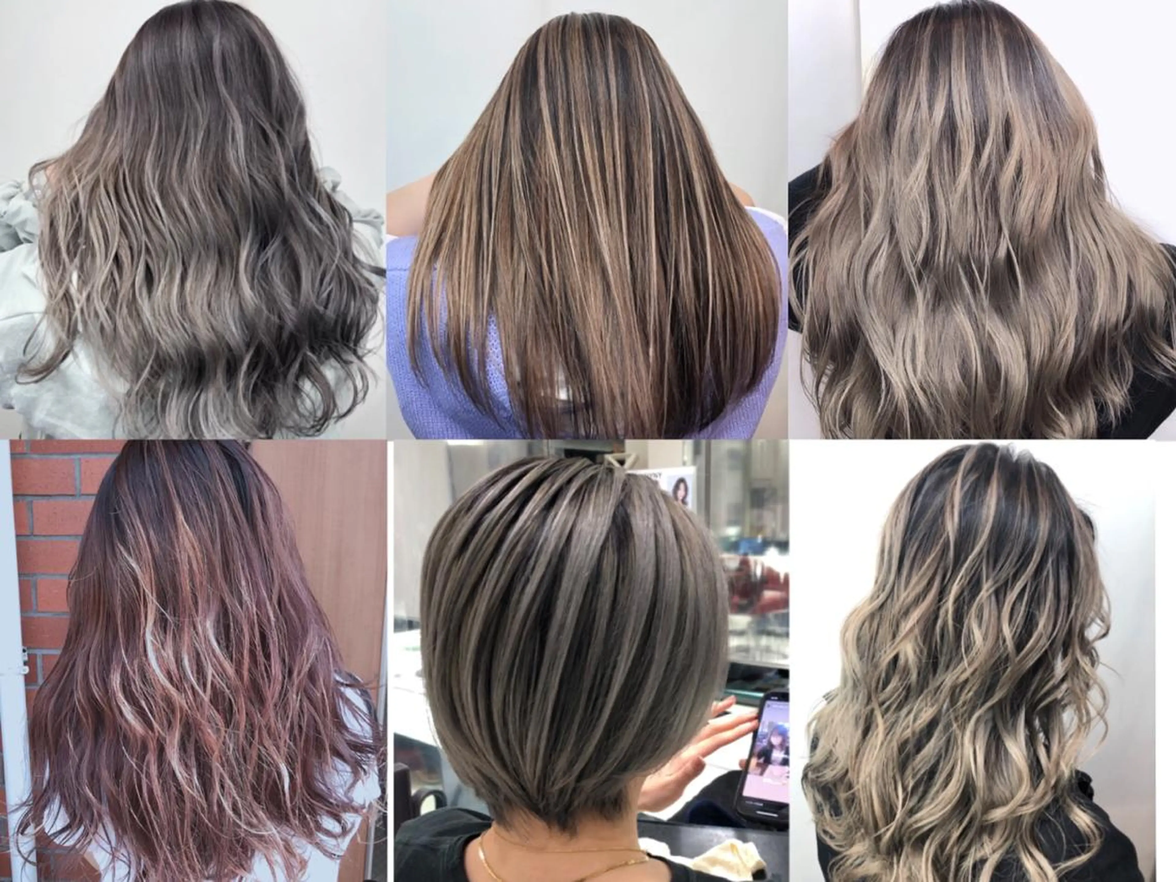 ロング カラー バレイヤージュ レイヤーカット ヘアカラー トリートメント 阪本祥樹/ハイライト /バレイヤージュのヘアスタイル