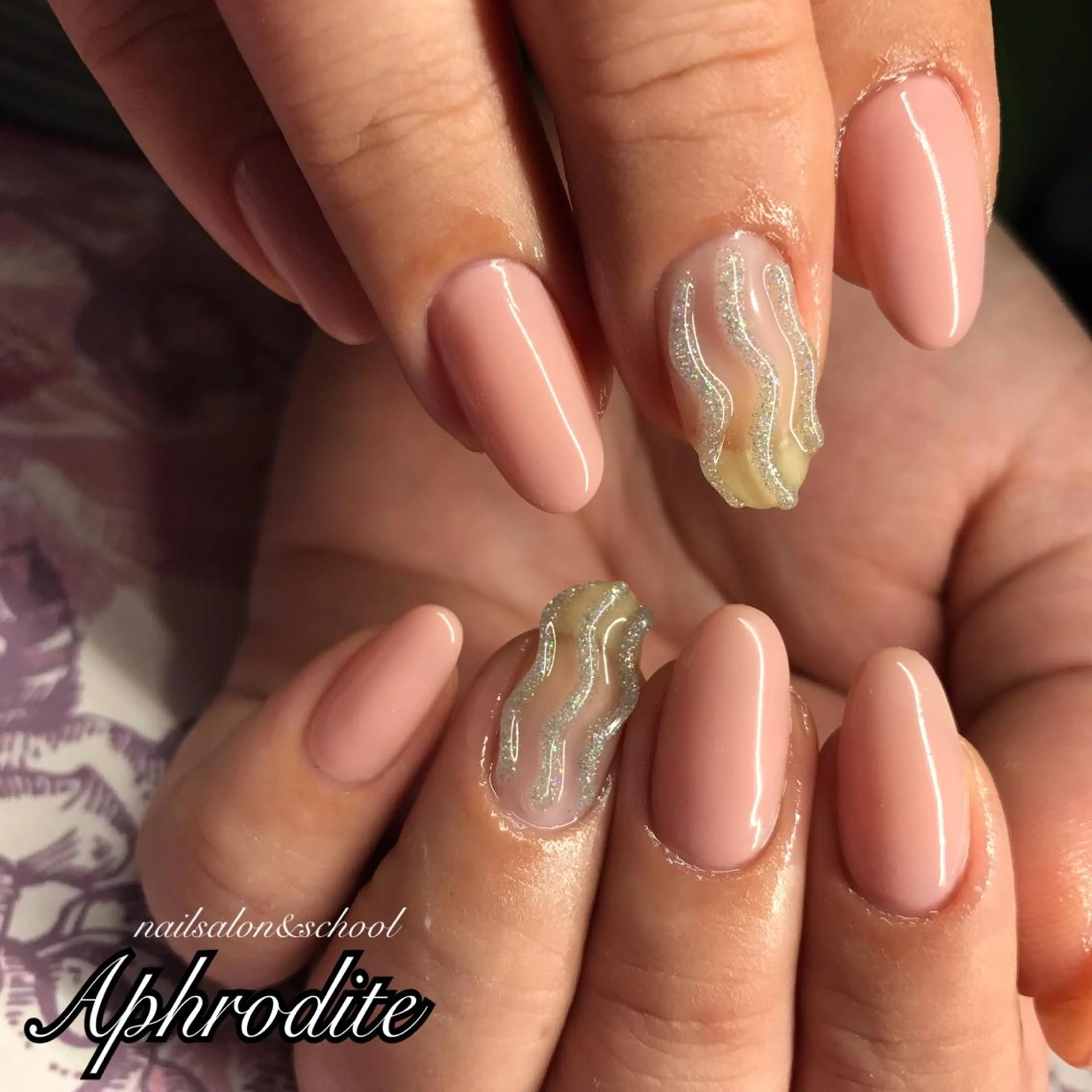 ネイル アートネイル シンプルネイル APHRODITE Nagisaのネイルデザイン