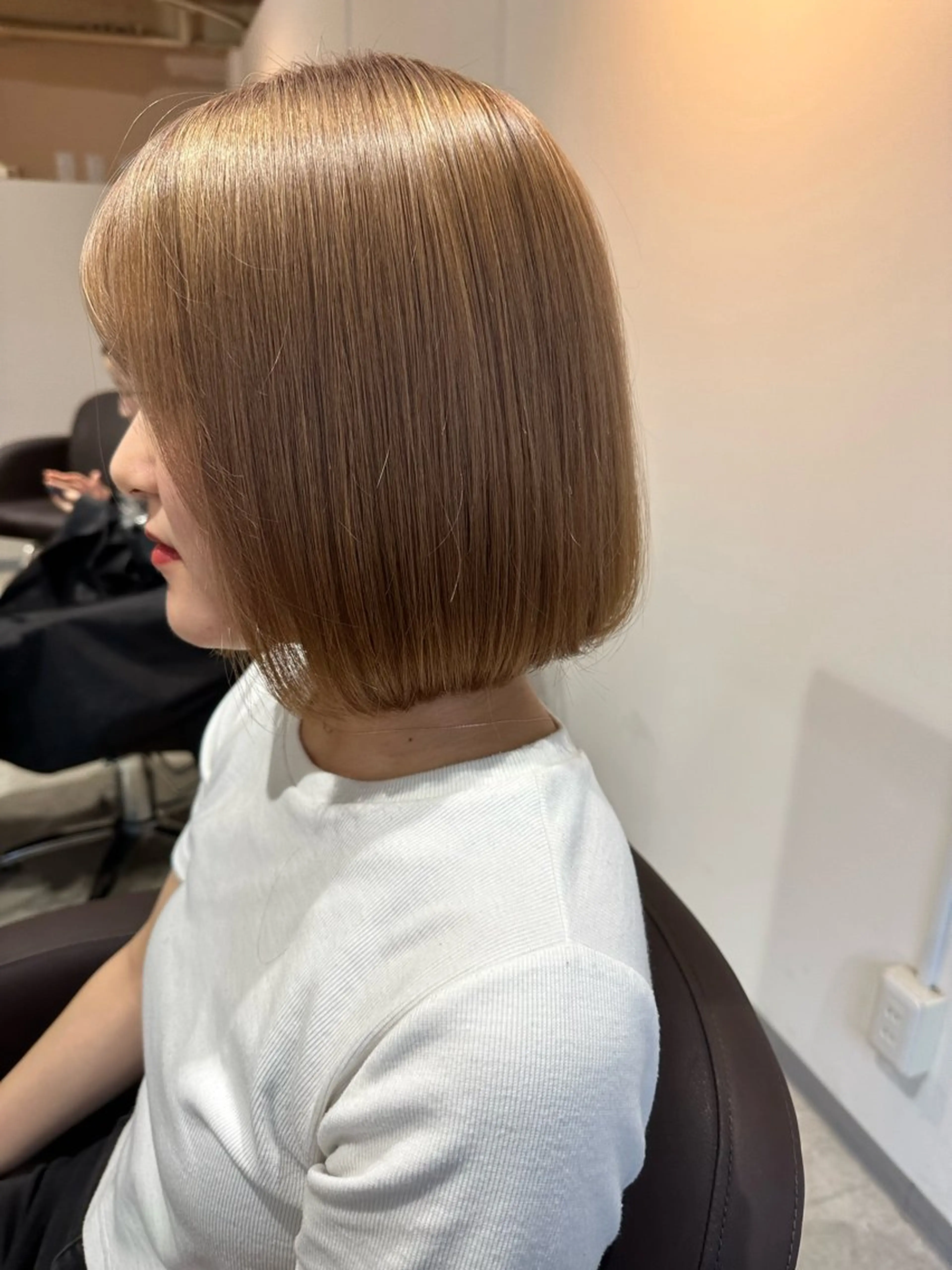 ショート ボブ 韓国風ヘア レイヤーカット ショートヘア 縮毛矯正 ✨髪質改善美髪矯正✨ ボブ/切りっぱなし✨のヘアスタイル