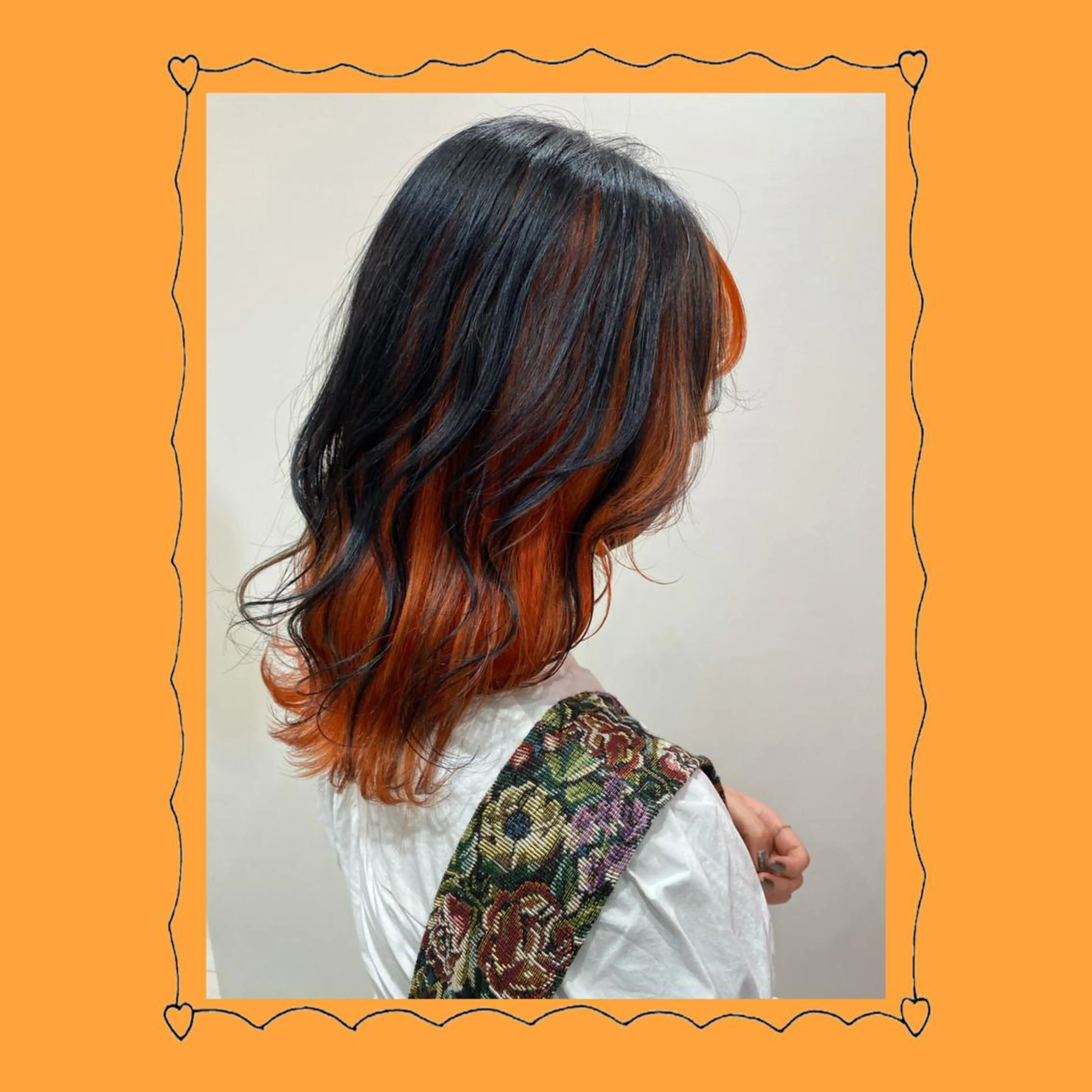 ミディアム カラー ヘアアレンジ デザインカラー 🦄ブリーチ💜エク ステ💜MIU🦄のヘアスタイル